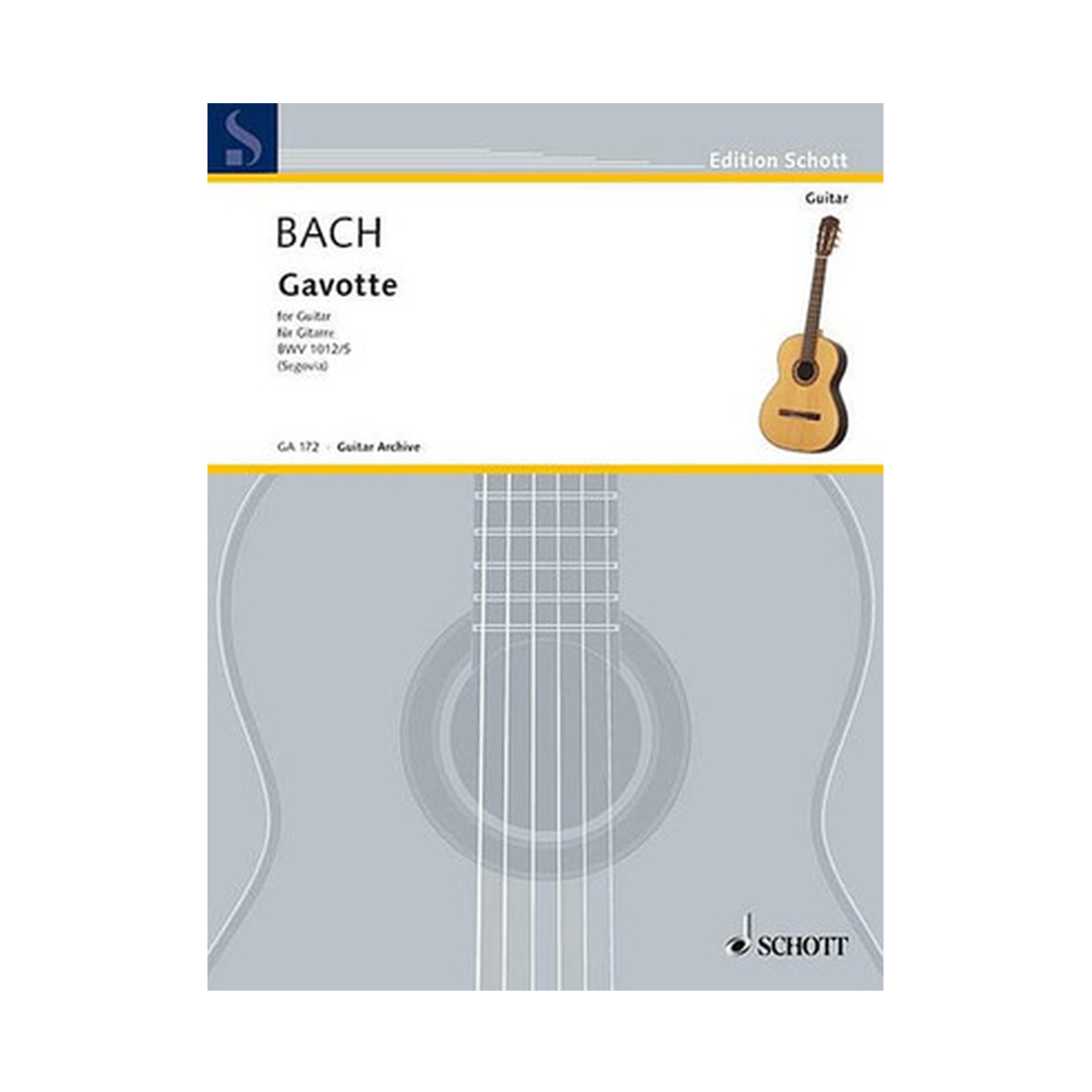 Gavotte in E major BWV 1012