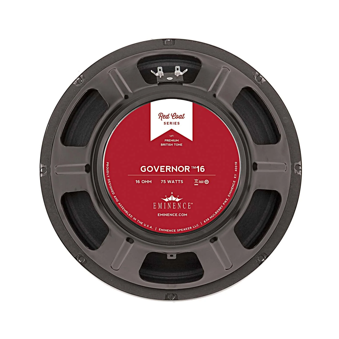 Eminence GOVERNOR-16 12in Speaker 75w 16 Ohm