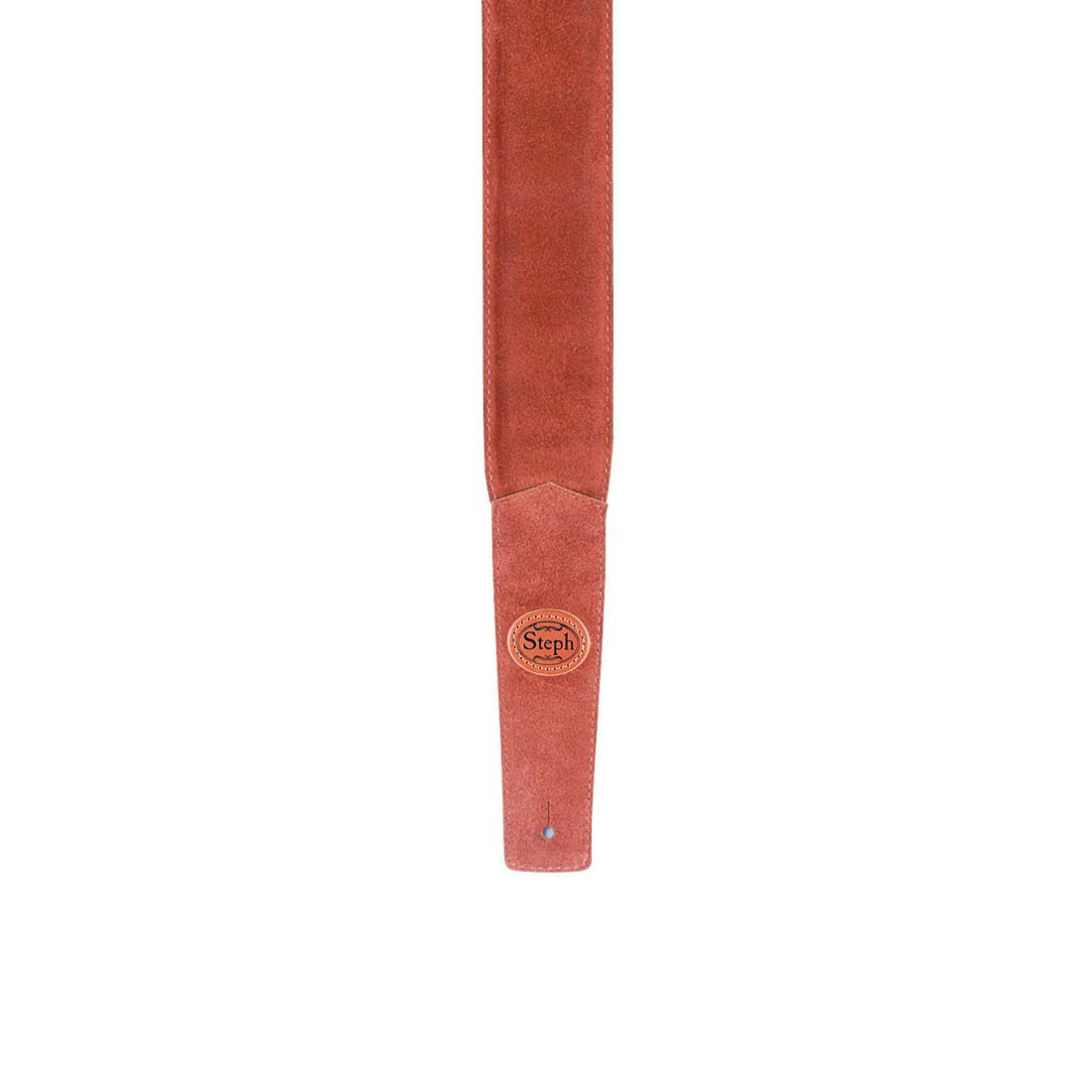 Steph GT-108 Rust Suede Top, Suede Back Guitar Strap