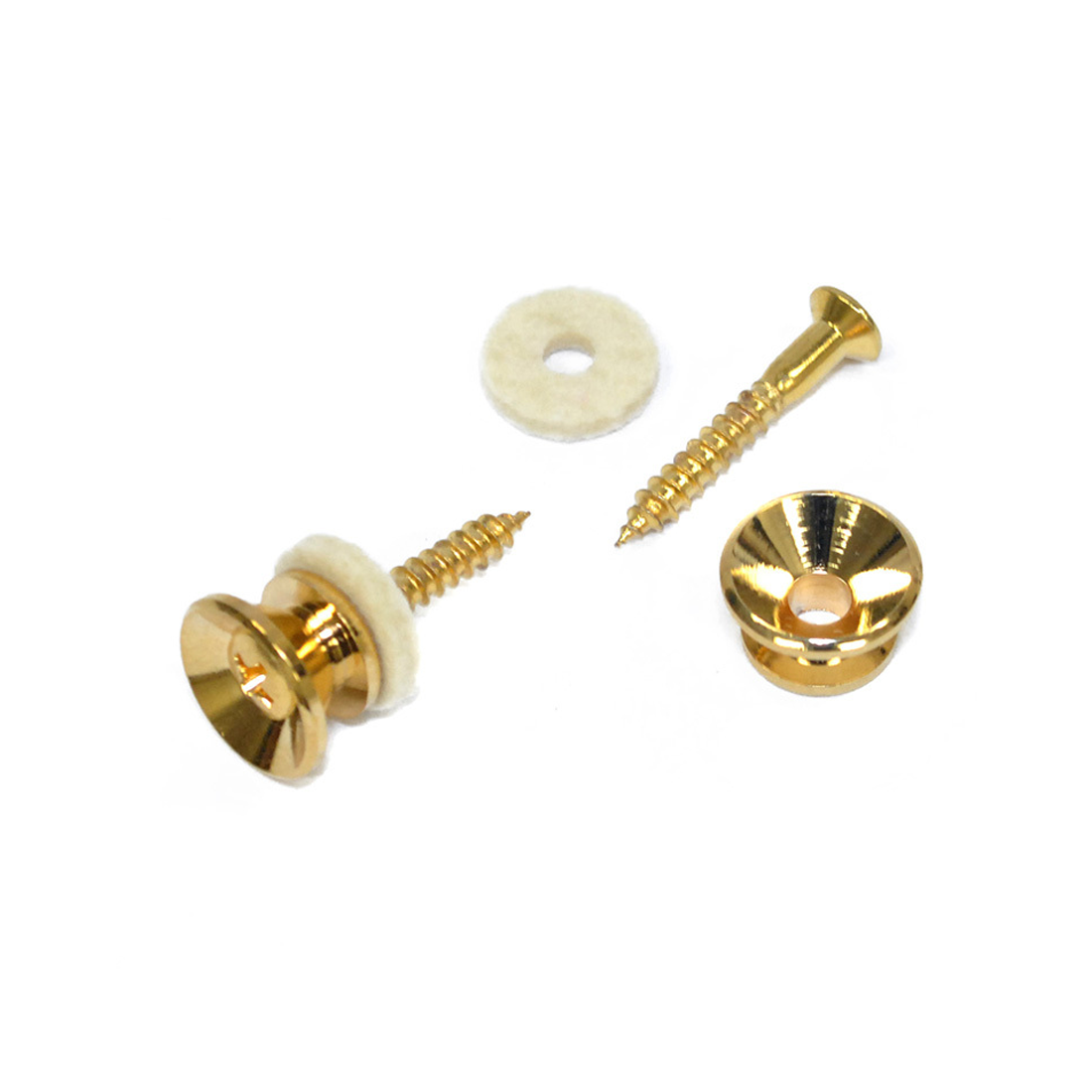 GT Strap Buttons with Screws in Gold Finish (Each)