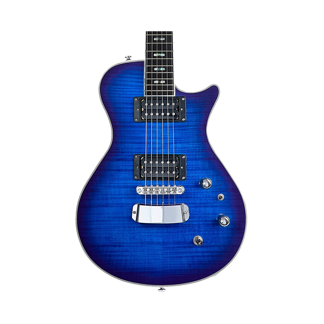 Chitarra Hagstrom Ultra Swede in denim consumato con custodia 