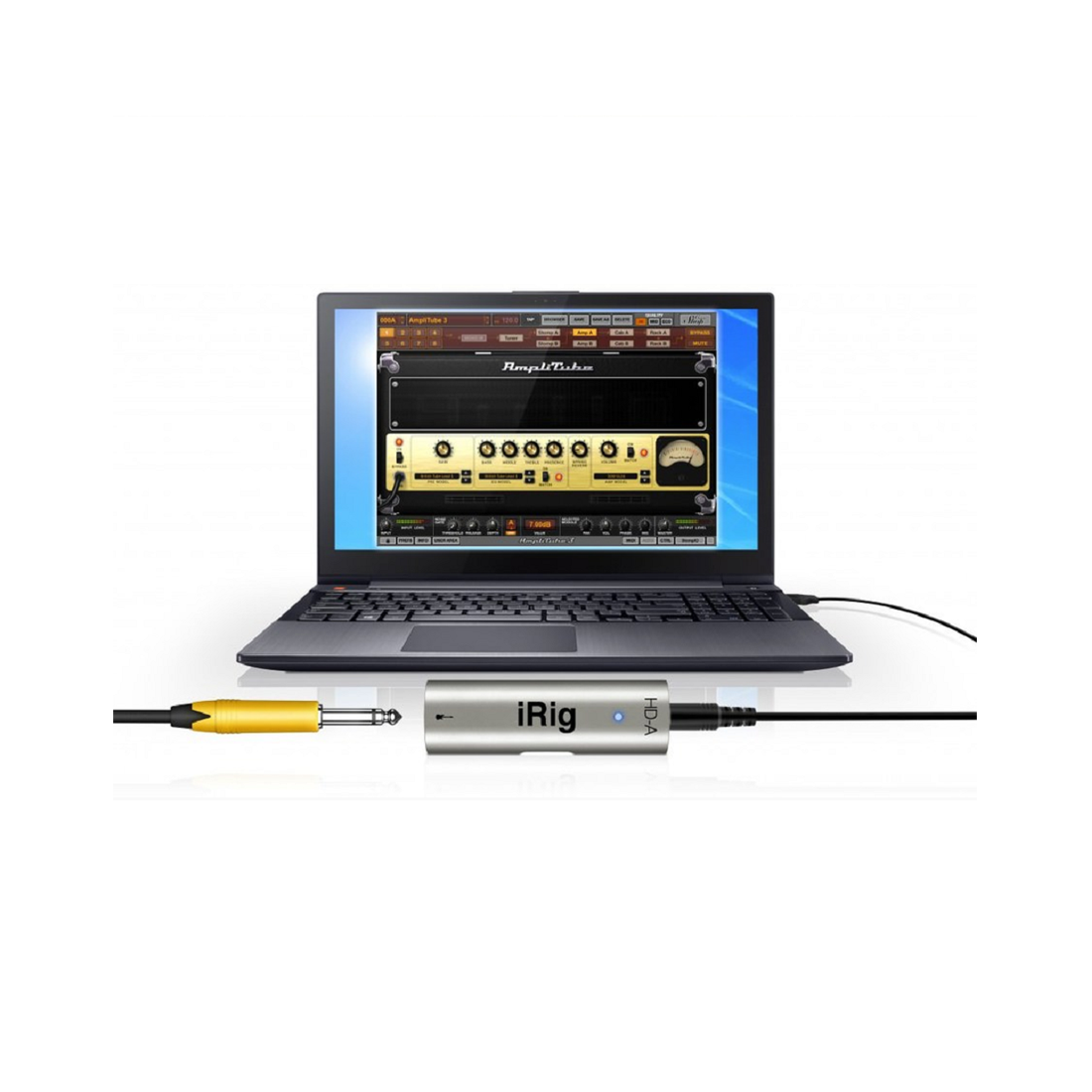 IK iRig HD-A High Quality Digital Guitar Interface for Android and PC with OTG and USB Connector Cables