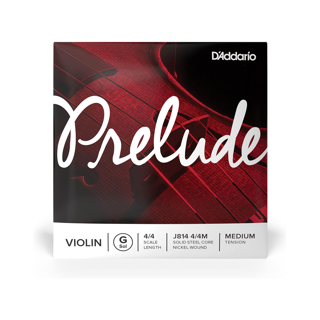 DAddario Prelude Violin Single G String 4/4 Scale Medium Tension