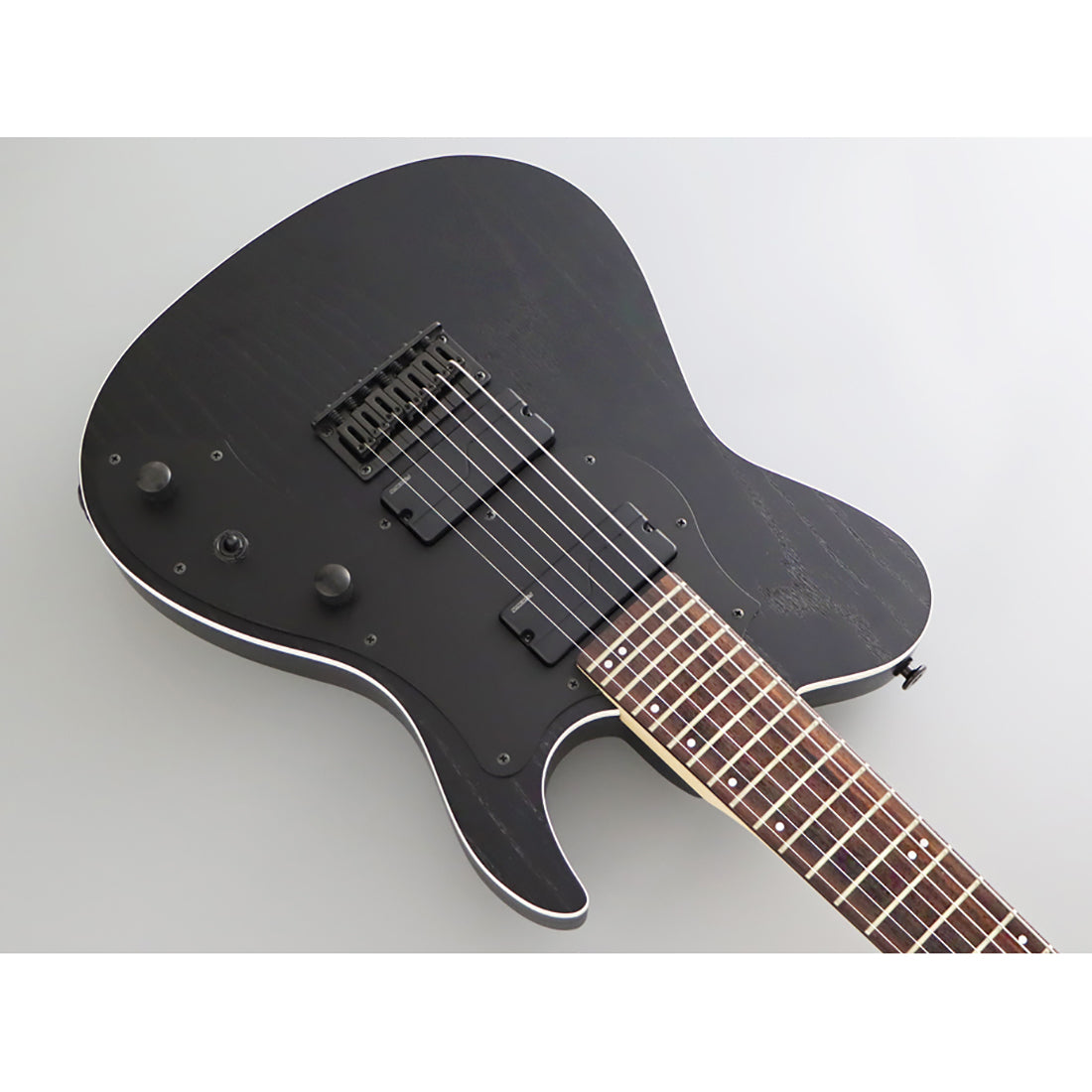 FGN JIL73-ASH-DE-R/OPB Iliad Open Pore Black 7-String Electric Guitar Including Gig Bag