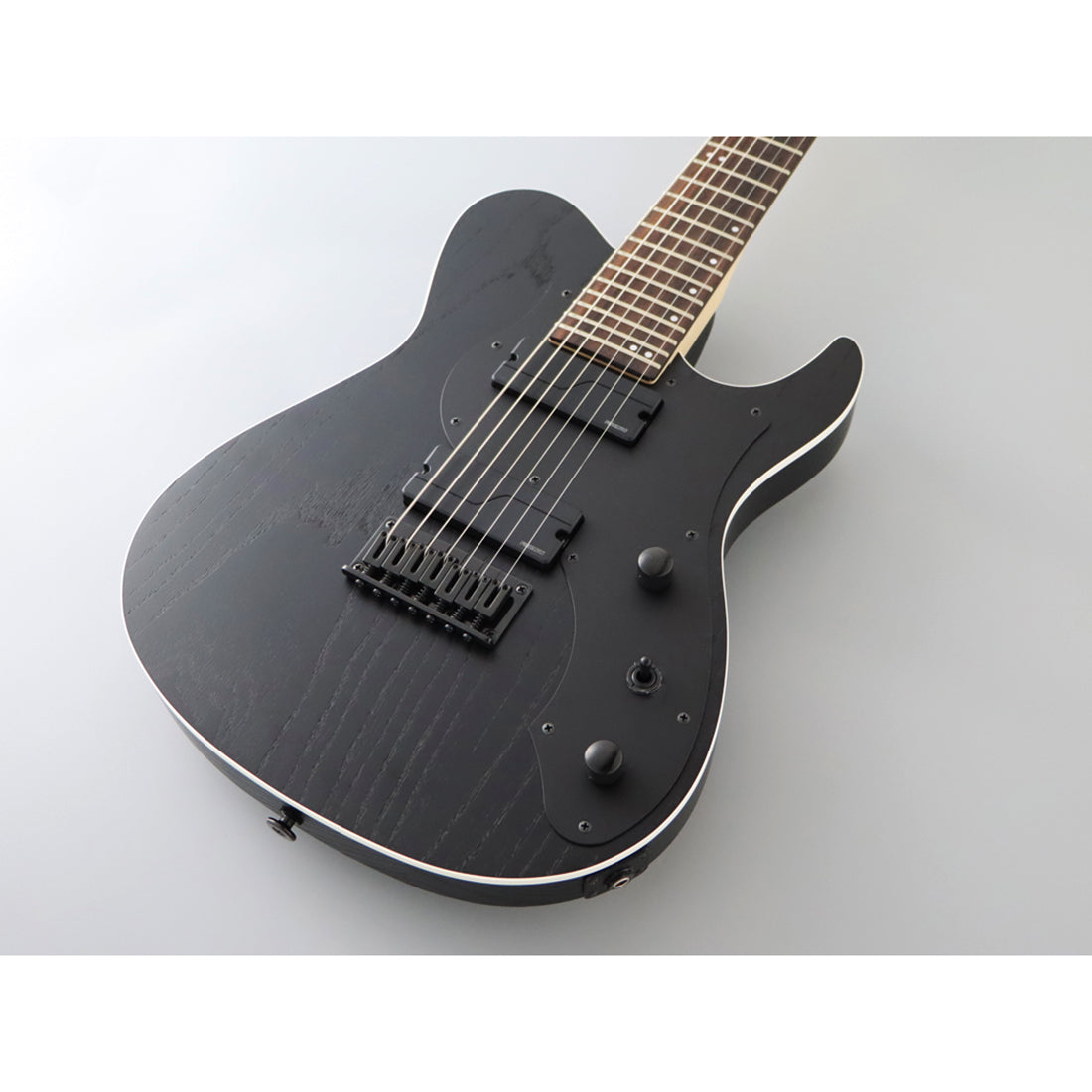 FGN JIL73-ASH-DE-R/OPB Iliad Open Pore Black 7-String Electric Guitar Including Gig Bag