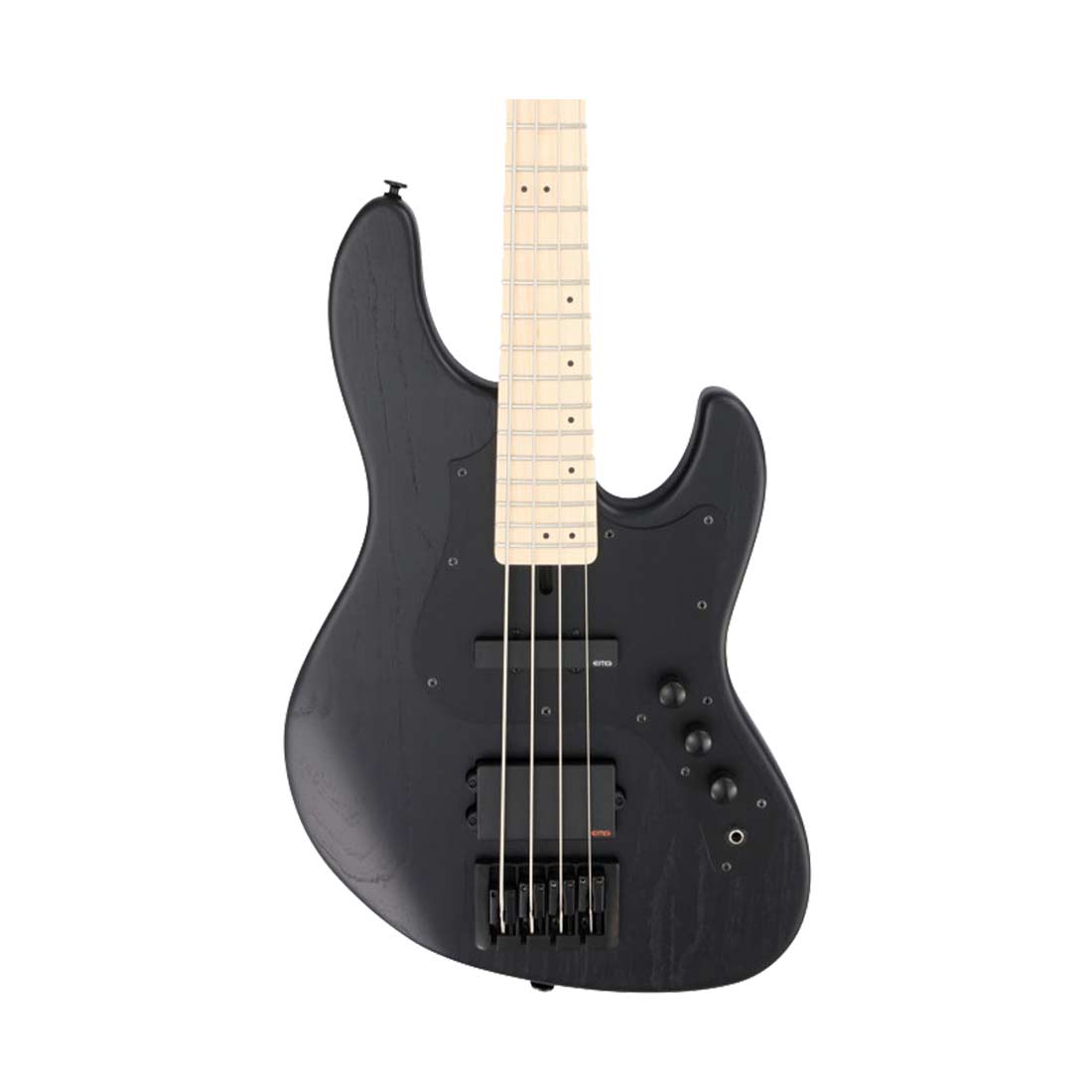 FGN JMJ3-ASH-DE-M/OPB J-Standard Mighty Jazz Open Pore Black Bass Guitar Including Gig Bag