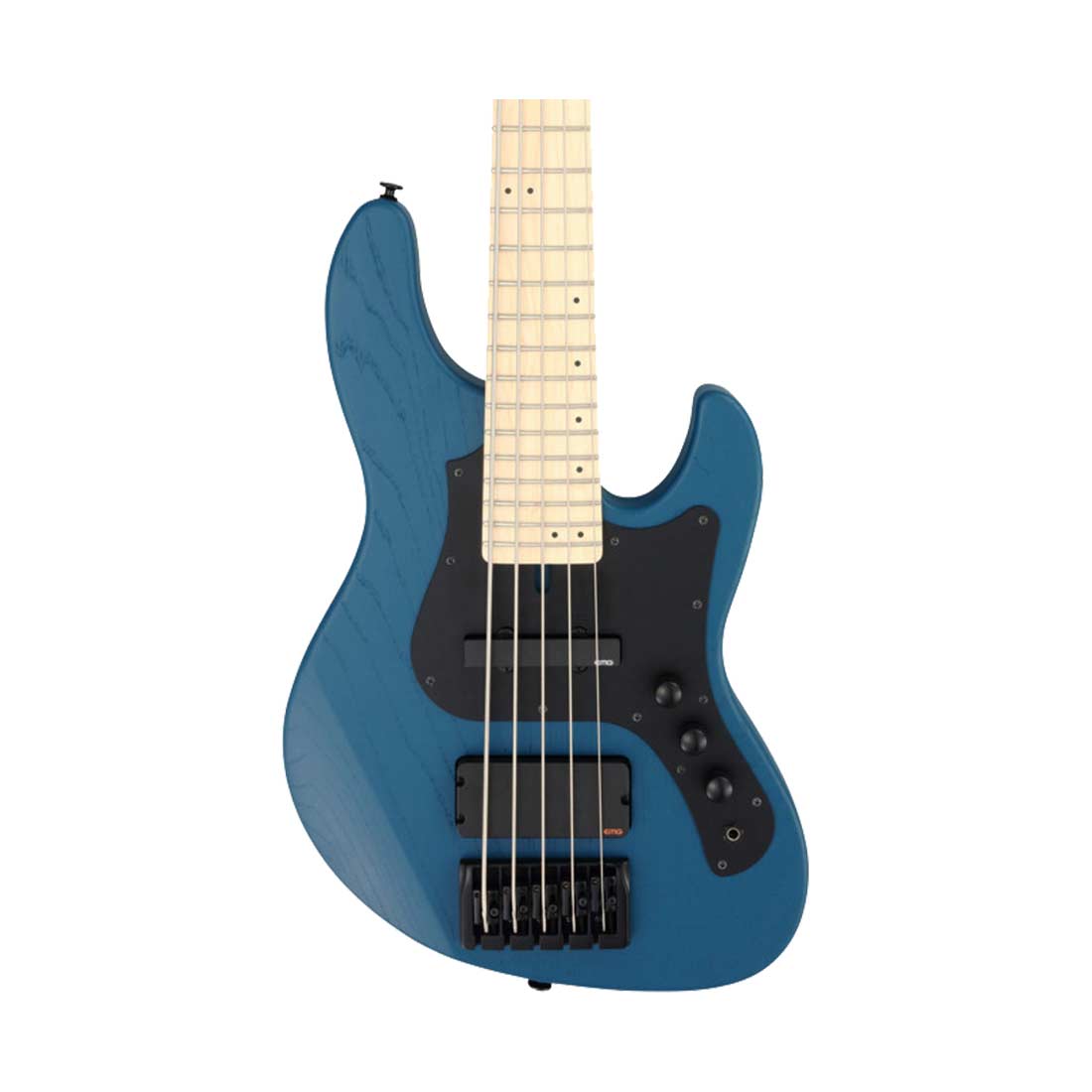 FGN JMJ53-ASH-DE-M/OPBL Mighty Jazz Open Pore Blue 5-String Electric Bass Guitar with Gig Bag