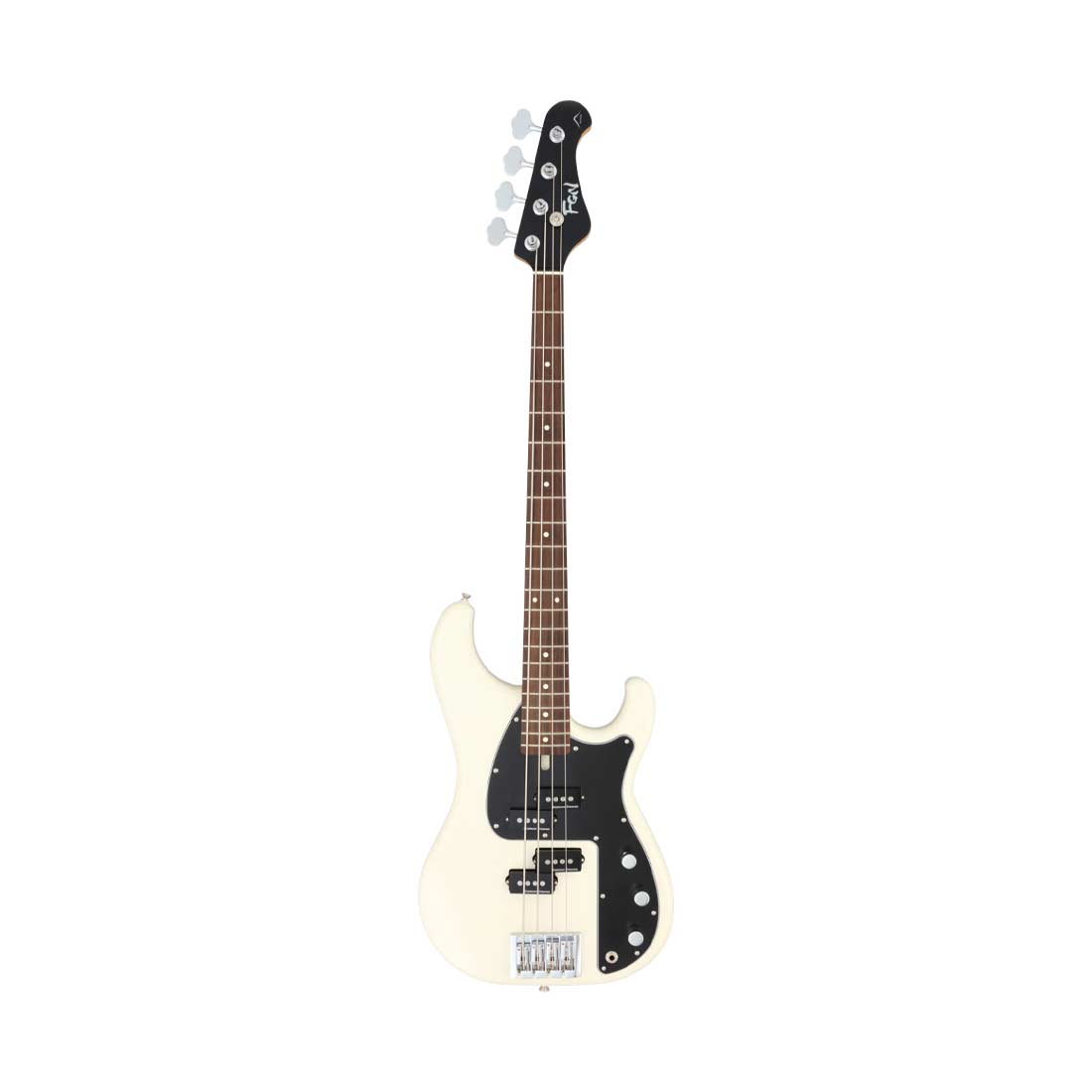FGN JMP2-AL-R/VWH J-Standard Mighty Power Vintage White Bass Guitar Including Gig Bag
