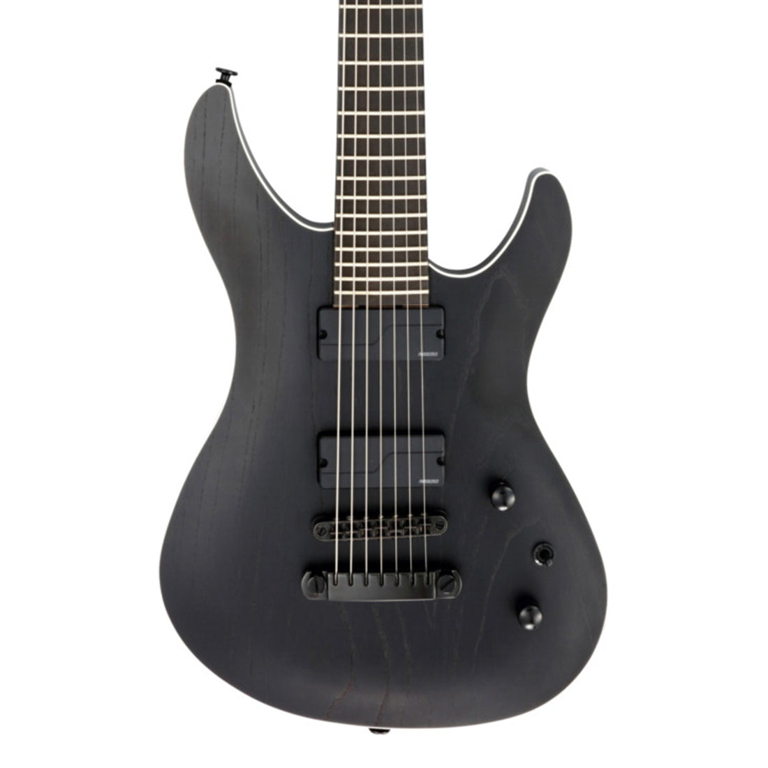 FGN JMY73-ASH-E/OPB Mythic 7-String Open Pore Black Electric Guitar Including Gig Bag