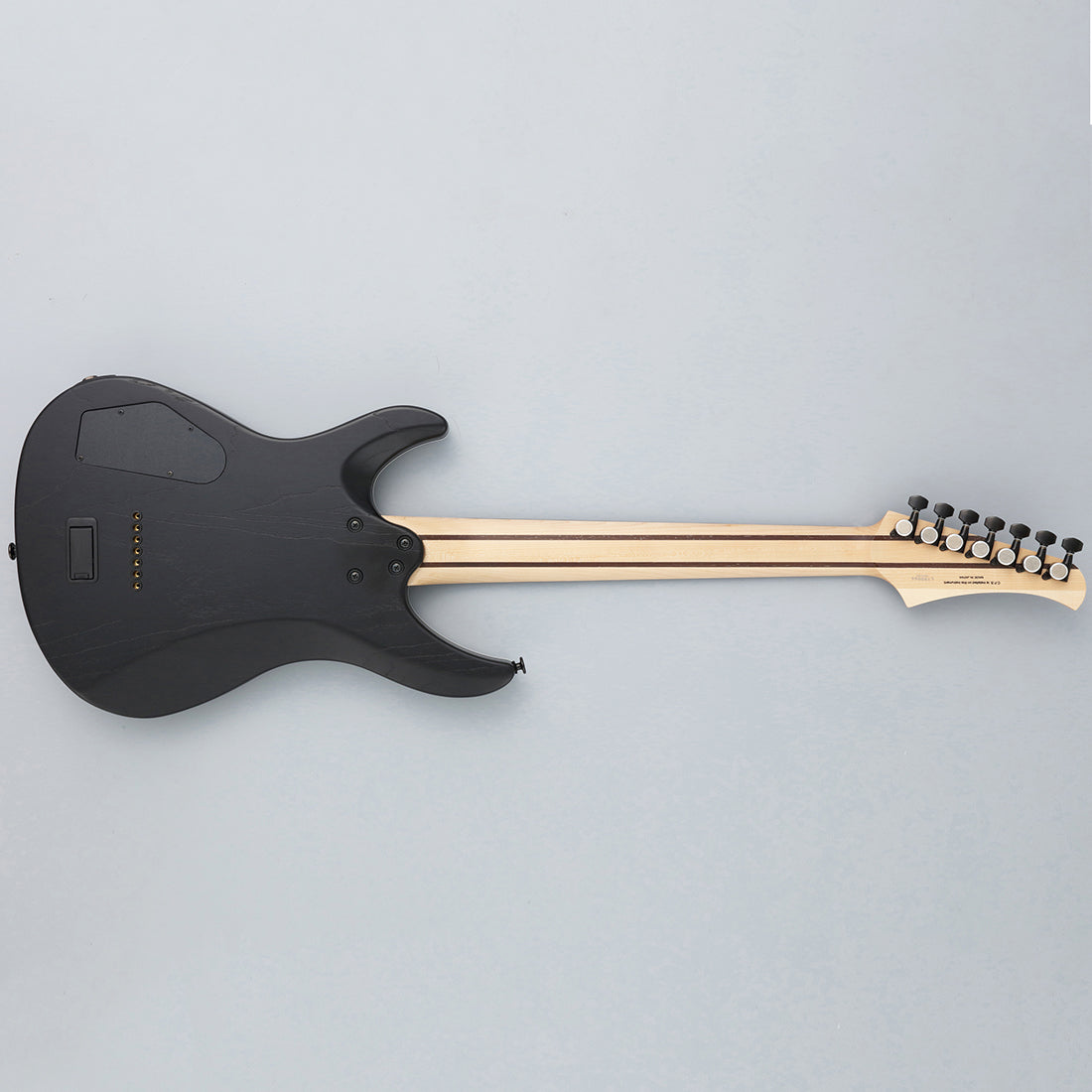 FGN JMY73-ASH-E/OPB Mythic 7-String Open Pore Black Electric Guitar Including Gig Bag