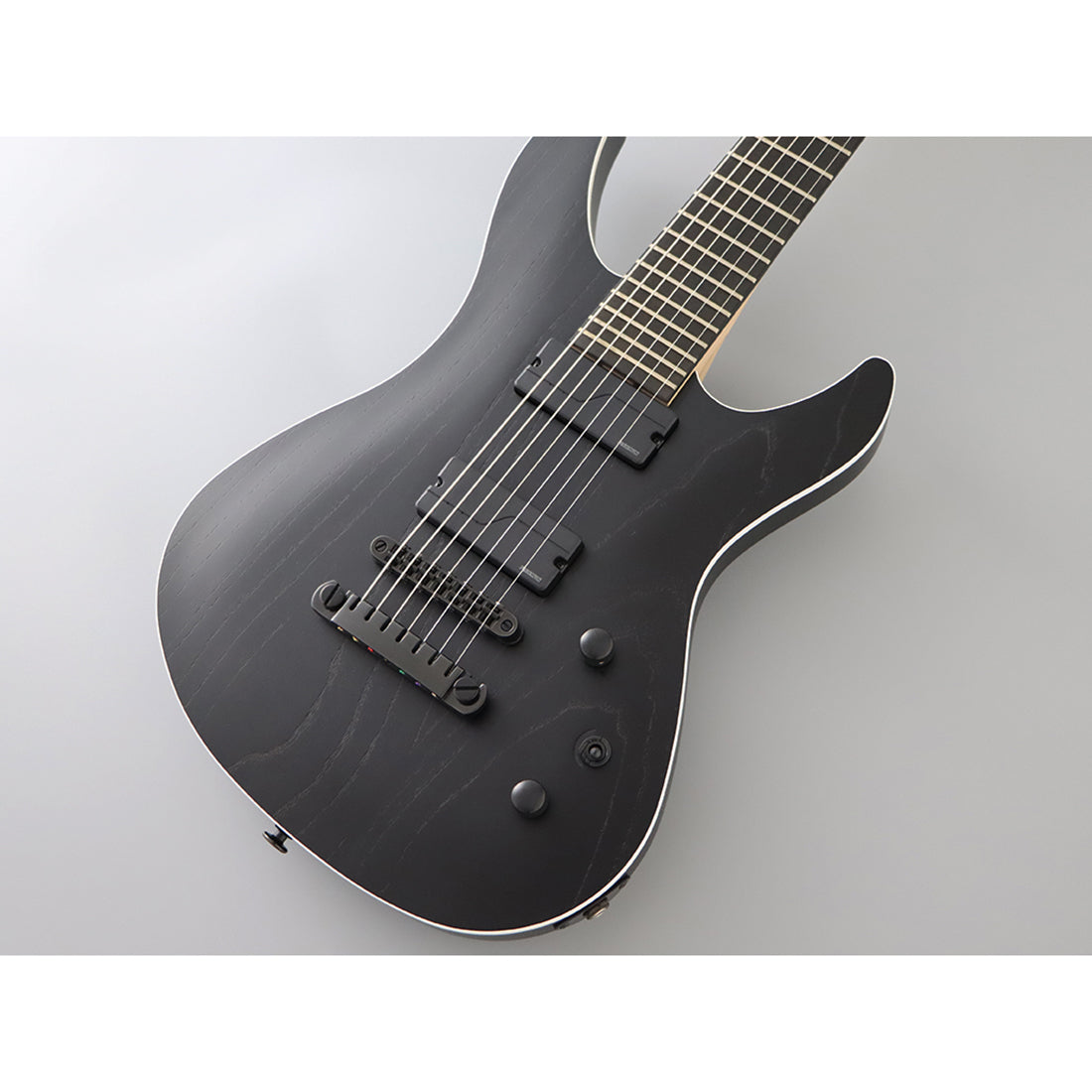 FGN JMY73-ASH-E/OPB Mythic 7-String Open Pore Black Electric Guitar Including Gig Bag