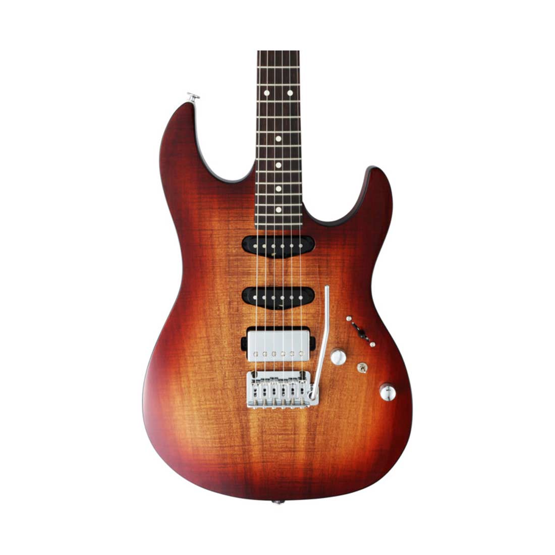 FGN JOS2-DU-EW2-R/KNB Odyssey Koa Natural Burst Electric Guitar with Gig Bag