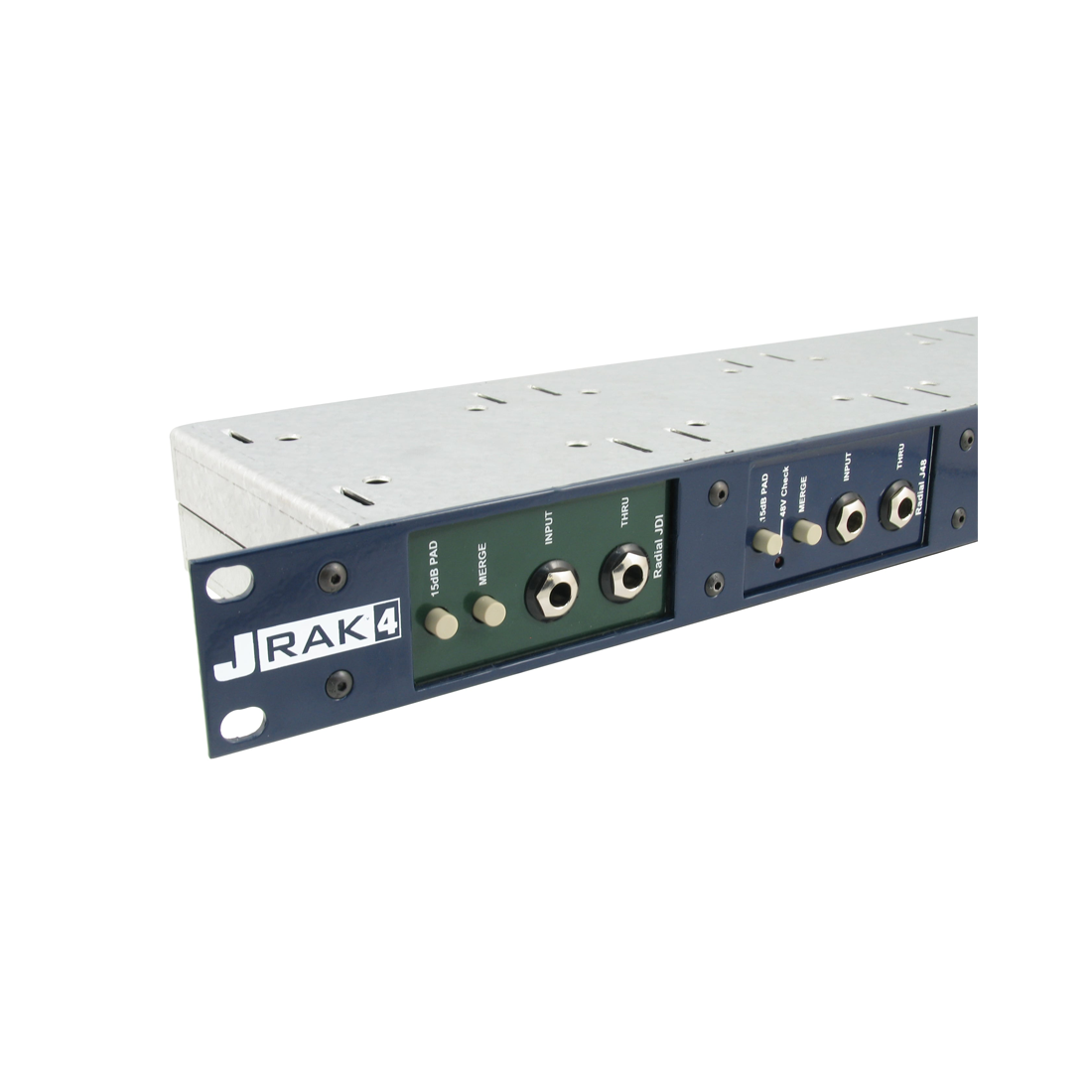 Radial J-RAK4 - 1RU Rack Adapter Shelf for up to 4 JDI's, J48'S etc.