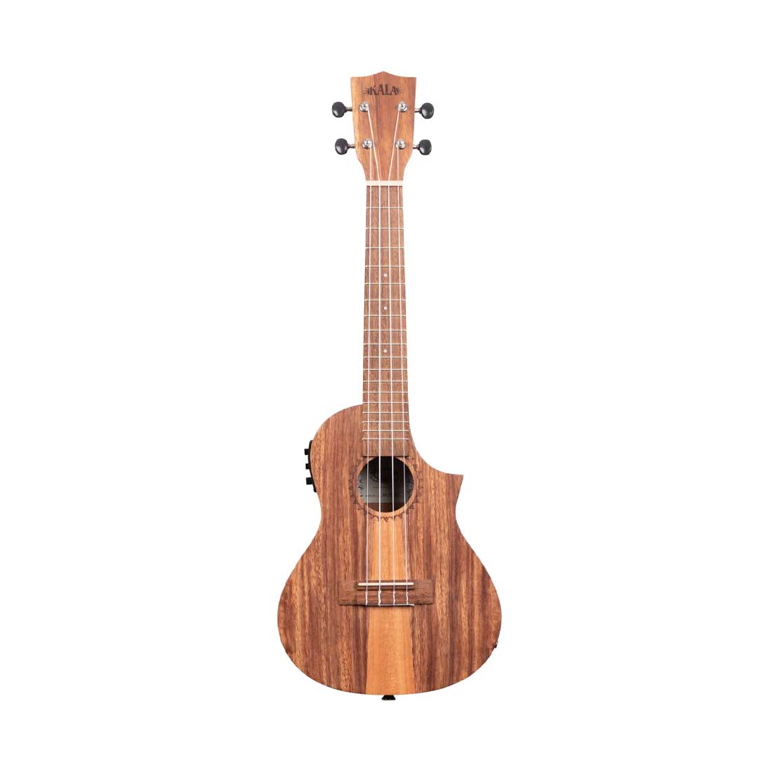 Kala KA-TK-C-CE Teak Concert Cutaway Ukulele acustico elettrico 