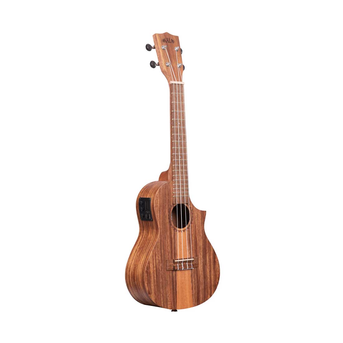 Kala KA-TK-C-CE Teak Concert Cutaway Acoustic Electric Ukulele