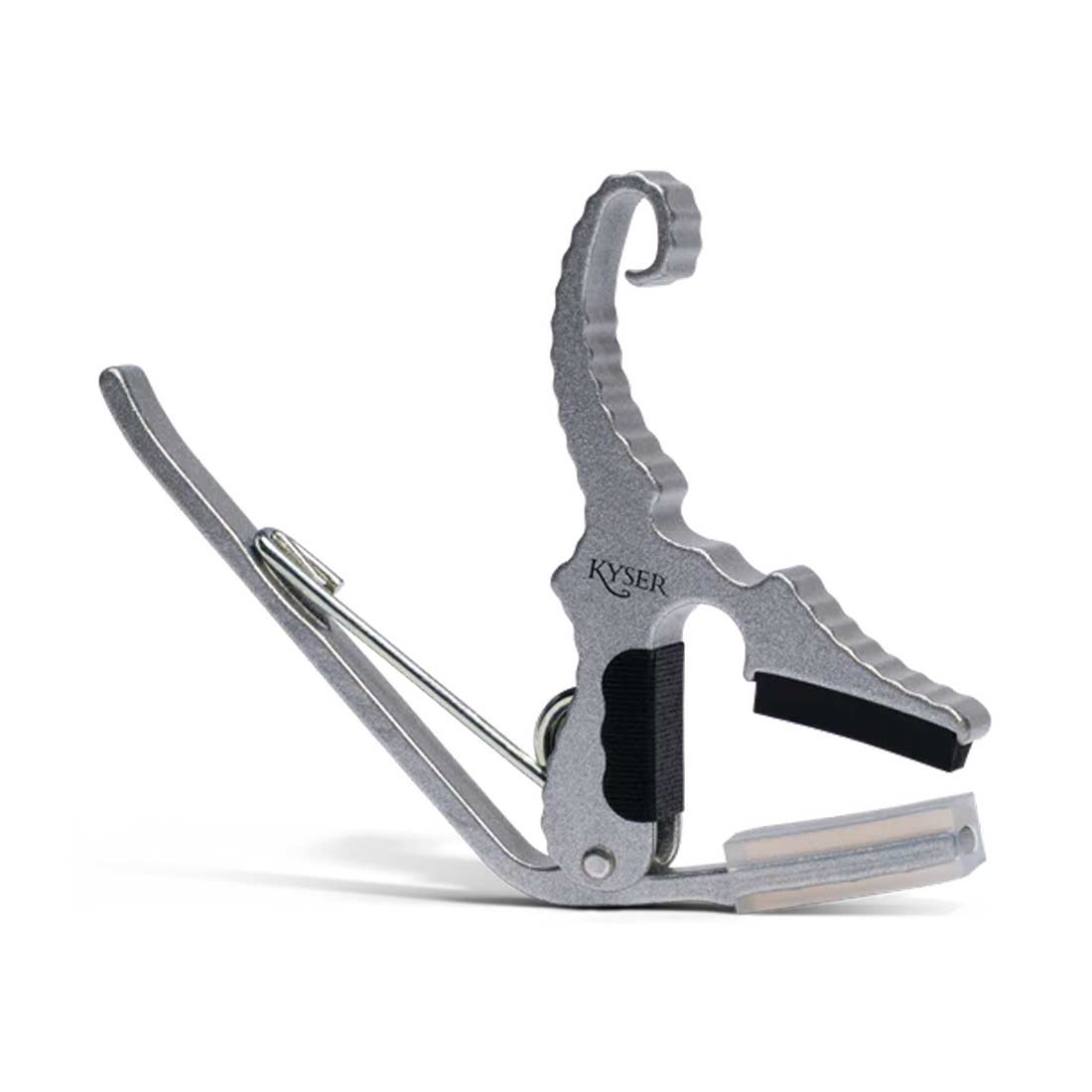 Kyser KG3SA Quick-Change Short Cut Guitar Capo in Silver Finish
