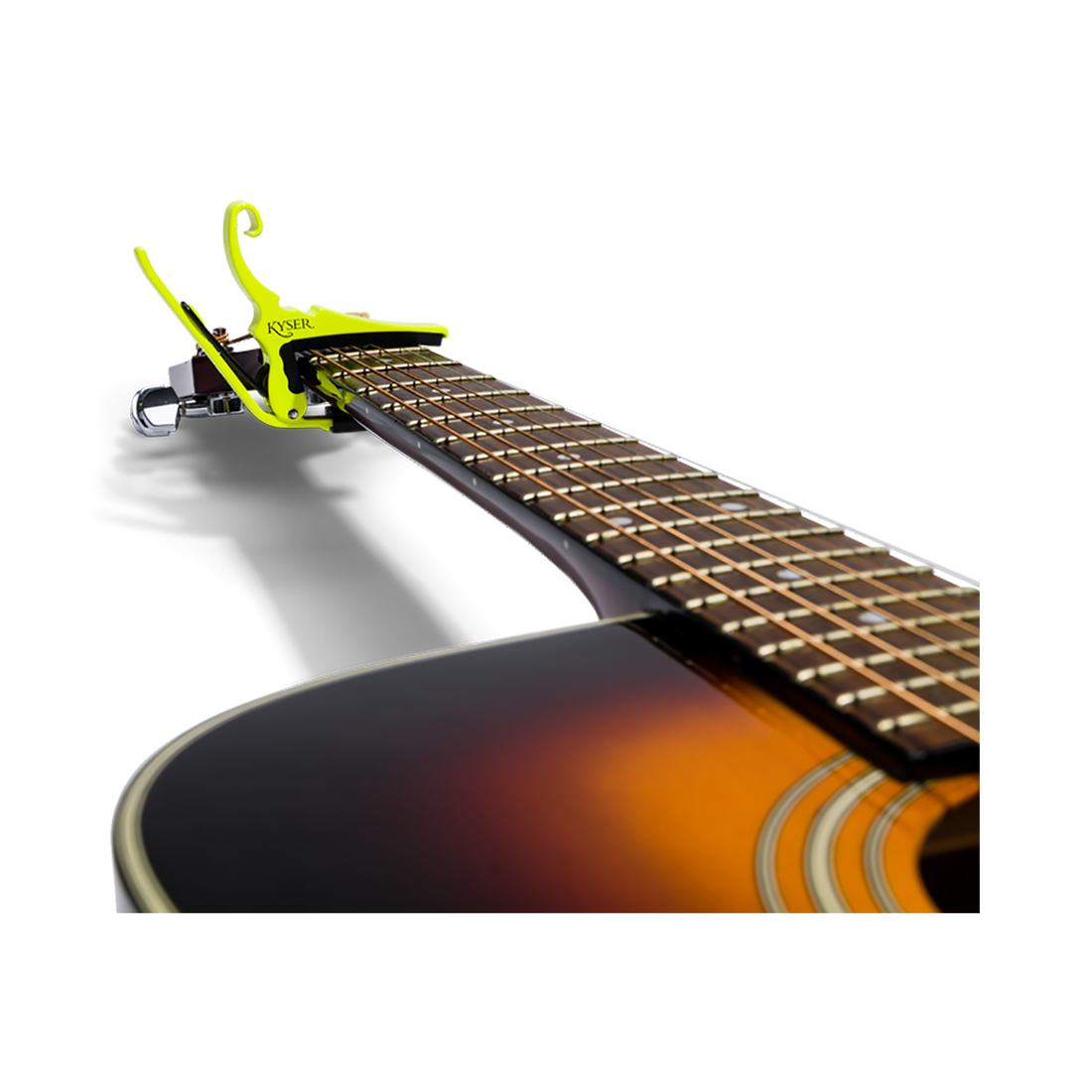 Kyser KG6NYA Neon Yellow Quick-Change Guitar Capo