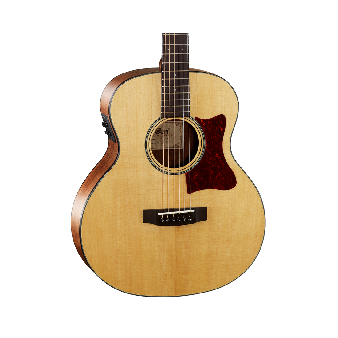 Chitarra acustica Cort Little CJ Walnut 3/4 Size Jumpo Open Pore con pickup e custodia morbida