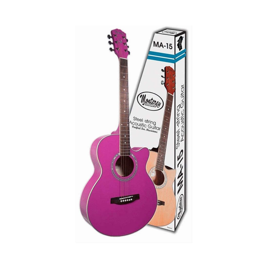FOLKSIZE ACOUSTIC GTR W/CUTAWAY PINK