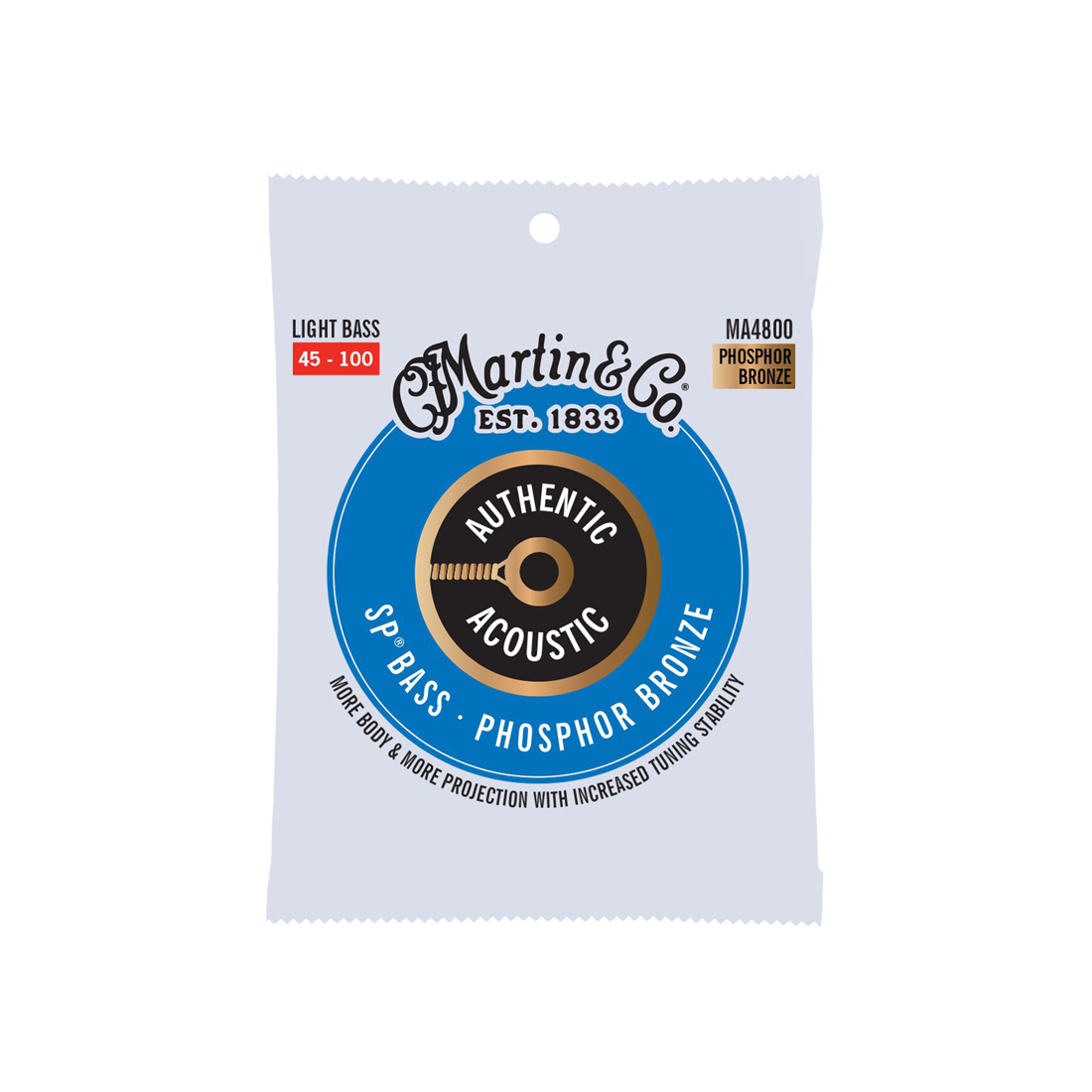 Martin SP MA4800 Phosphor Bronze Acoustic Bass 045-100 Strings