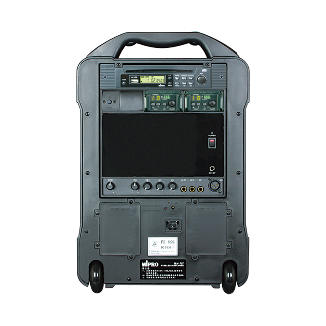 Mipro MA-707 Portable Wireless PA System - BlueToothCD / Mic Module