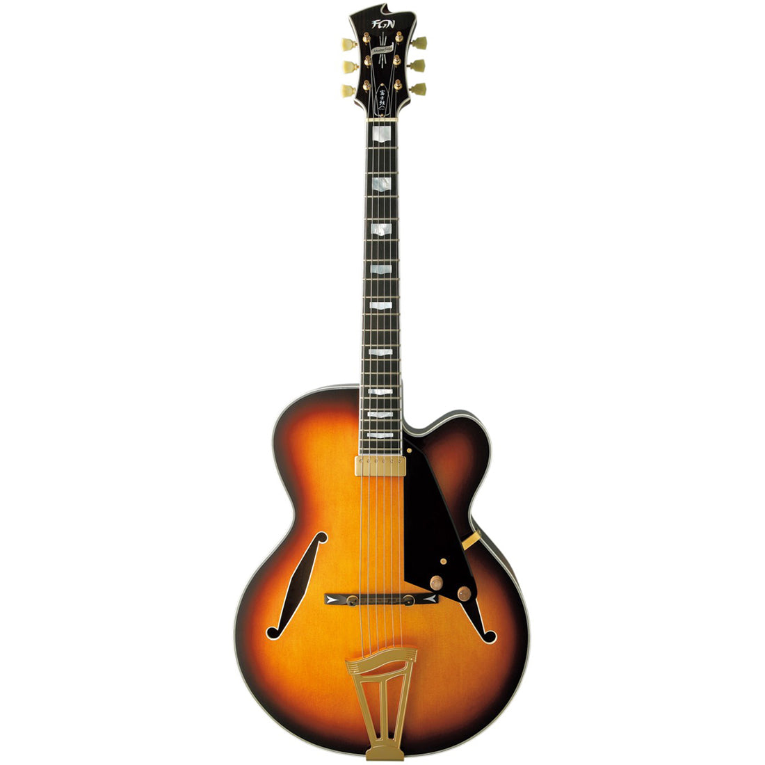 FGN MFA-FP/JB Masterfield Jazz Burst Hollow Body Electric Guitar Including Hardcase