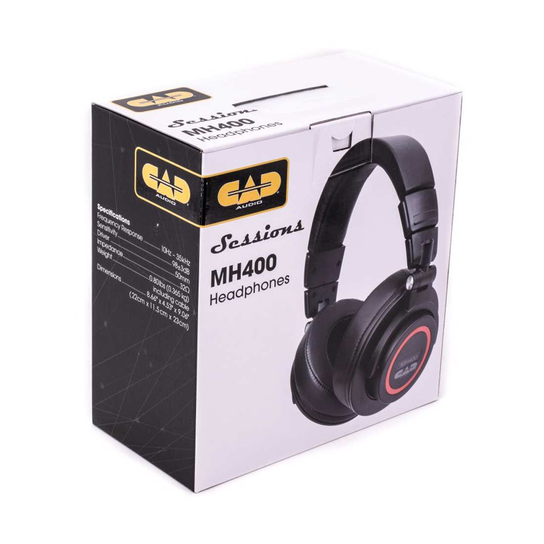 CAD Audio MH400 Closed-back Studio Headphones 50mm Drivers Black