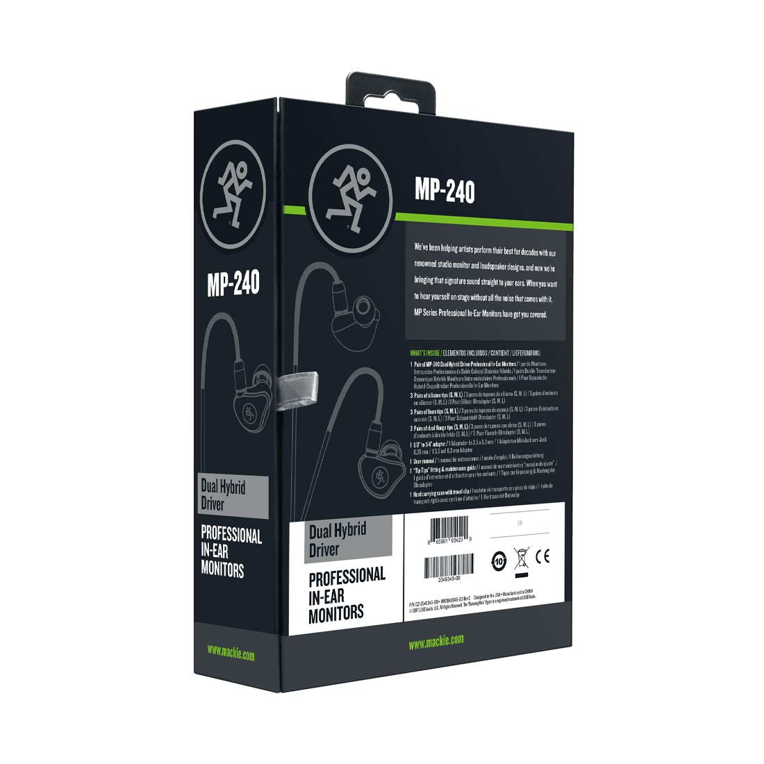 Mackie MK-MP-240 Dual Hybrid Driver Professional In-Ear Monitors
