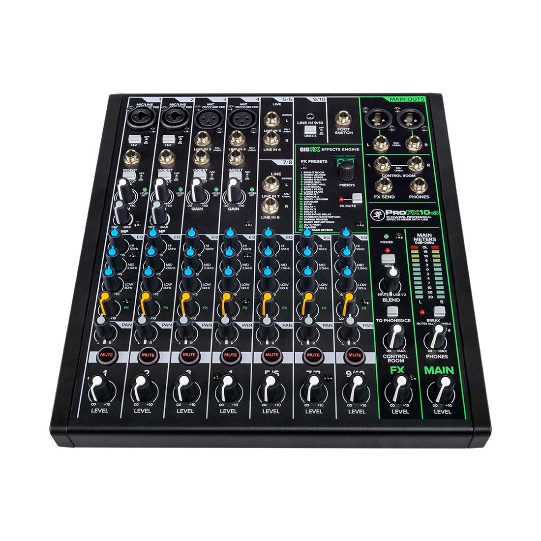 Mackie MK-ProFX10v3 10 Channel Professional Effects Mixer with USB