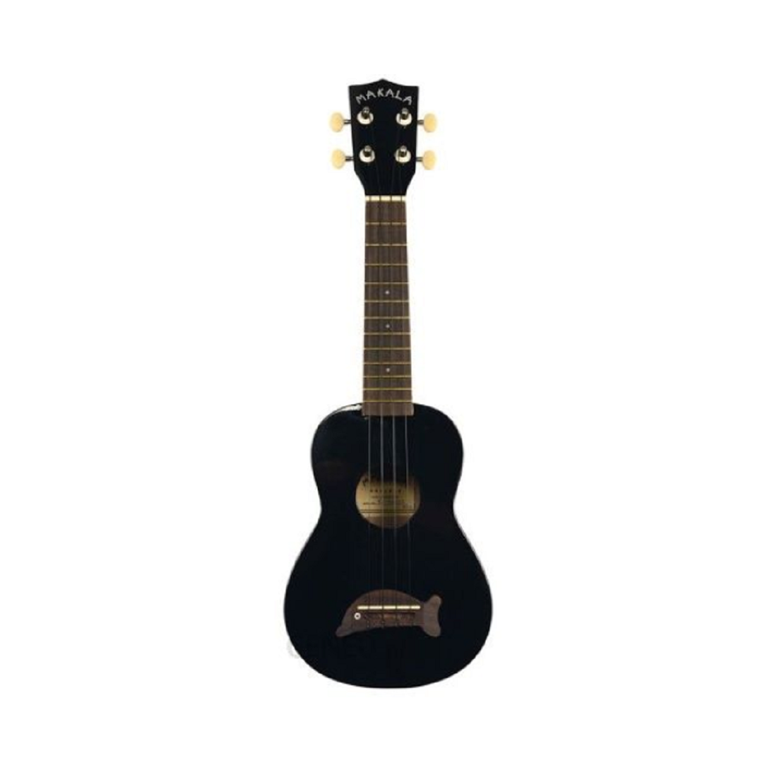 Makala MK-SD/BK Dolphin Bridge Soprano Ukulele Solid Black Gloss