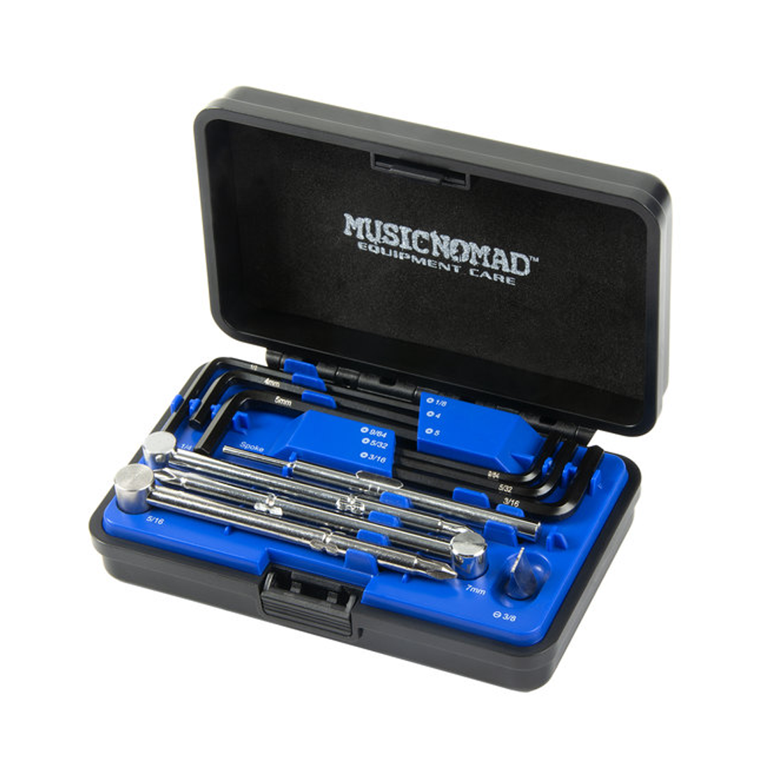 Music Nomad Premium Guitar Tech Set di chiavi per truss rod da 11 pezzi
