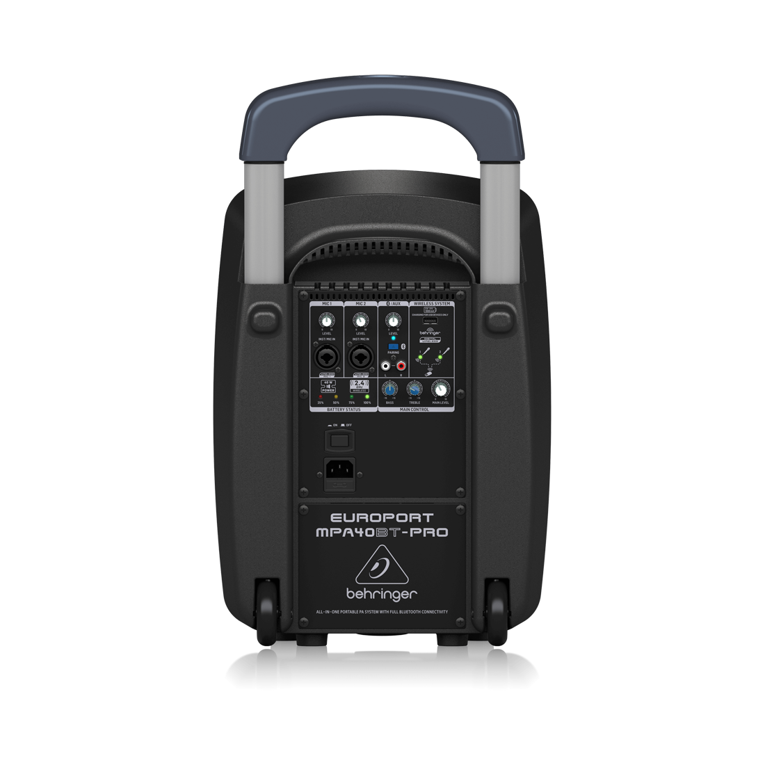 Behringer MPA40BTPRO 40w All In One Portable PA System On Wheels with Bluetooth