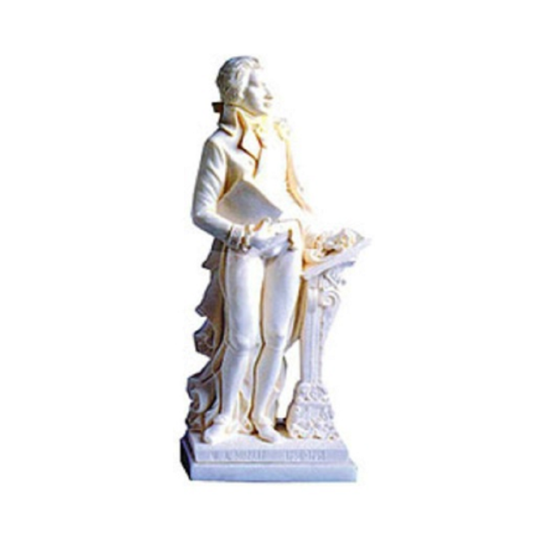 Marble Mozart 27cm Standing Figurine Made in Italy