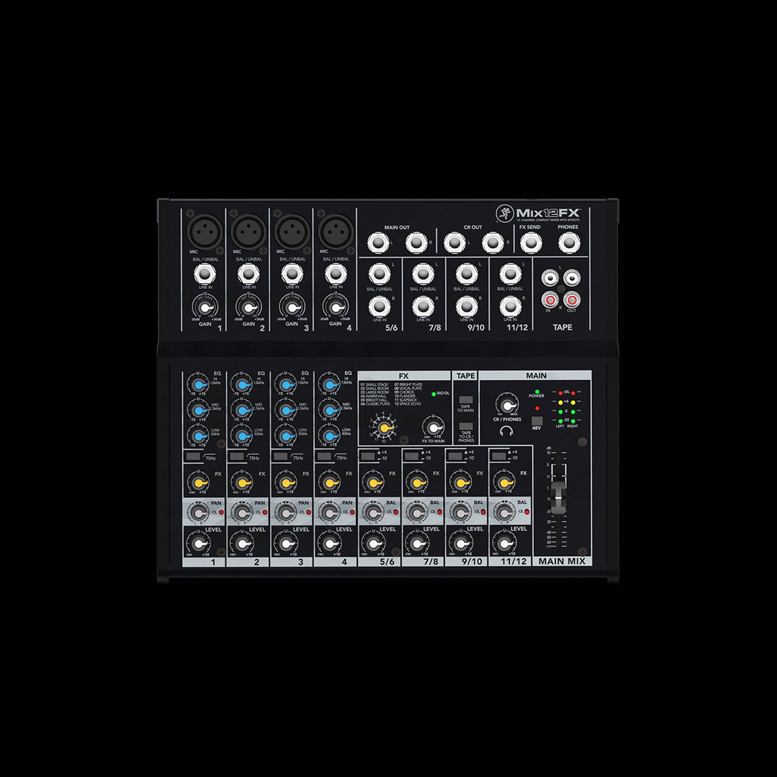 Mackie MK-Mix12FX 12-channel Compact Mixer w/ FX