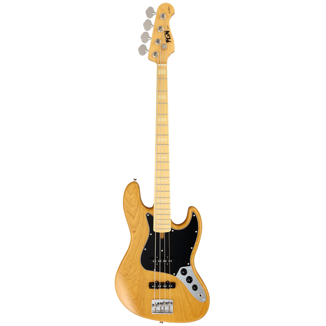 FGN NJB100MBAH/VNT Neo Classic JB Vintage Natural Electric Bass Including Gig Bag