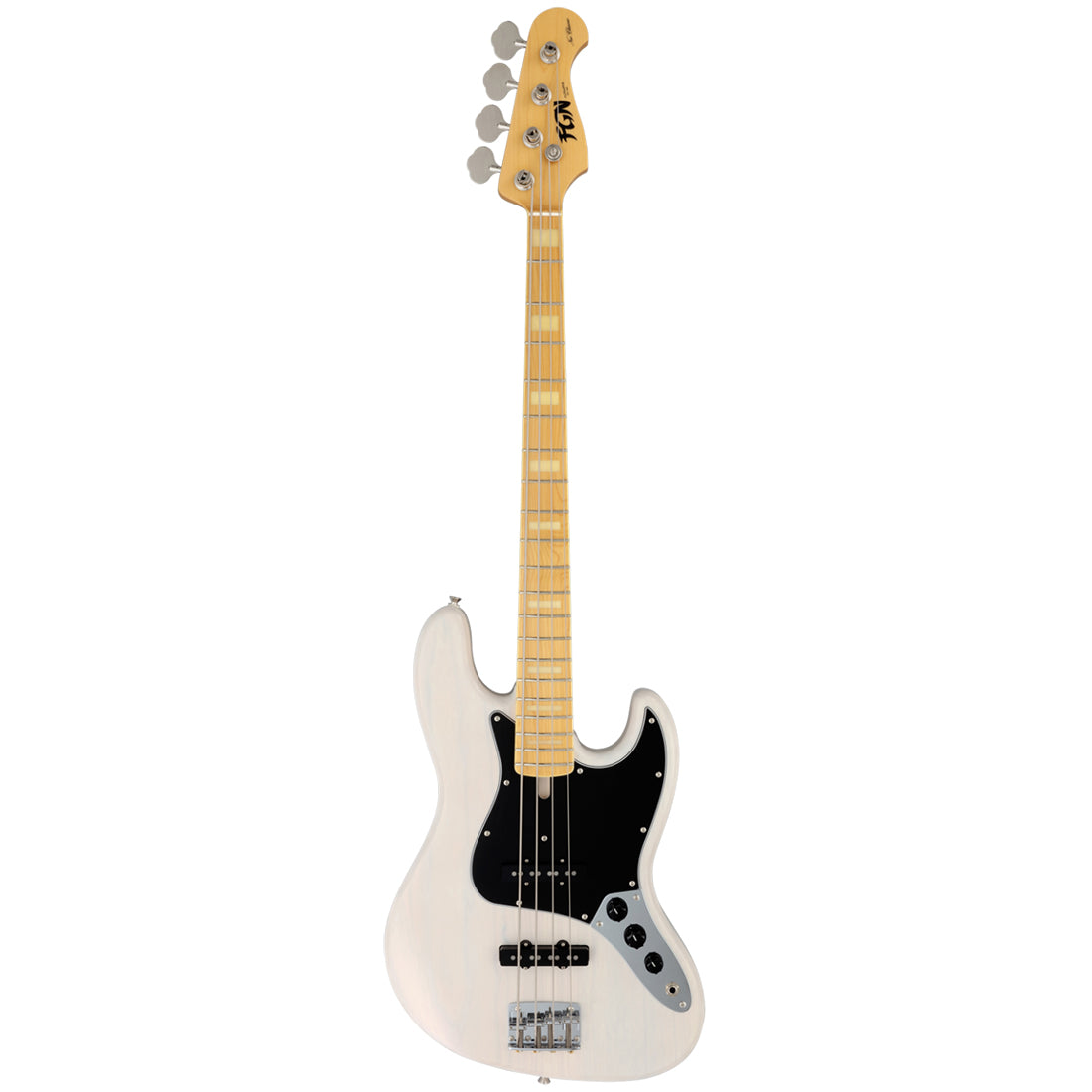 FGN NJB100MBAH/WB Neo Classic JB White Blonde Electric Bass Including Gig Bag
