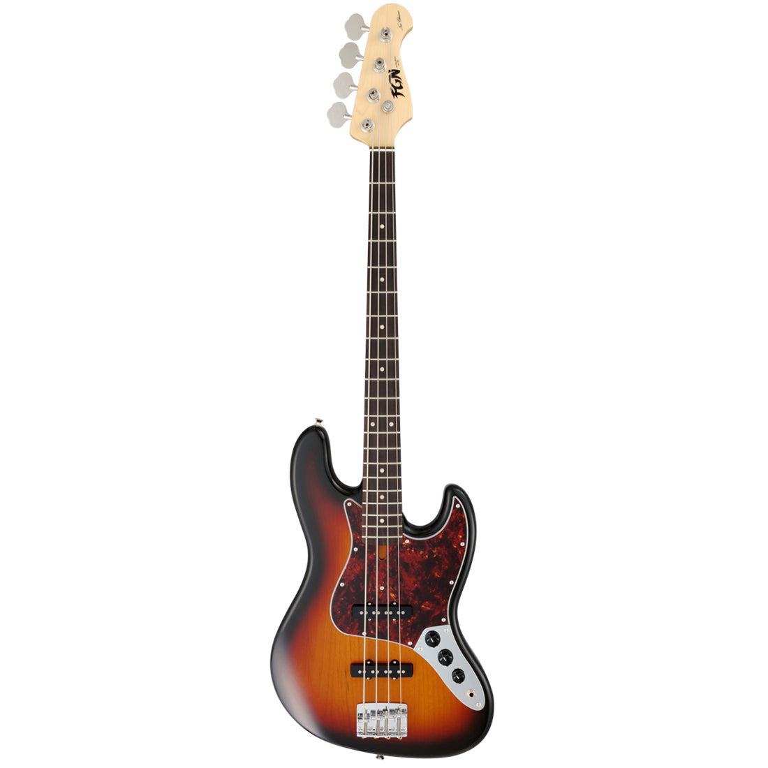 FGN NJB100RAL/3TS Neo Classic JB 3Tone Sunburst Electric Bass Including Gig Bag
