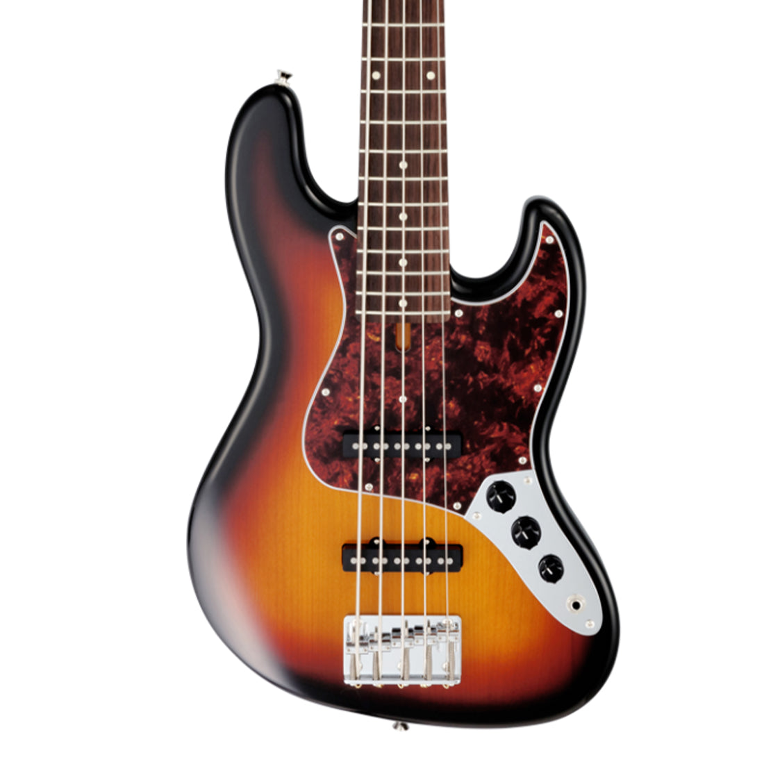 FGN NJB100RALV/3TS Neo Classic JB 5-String 3Tone Sunburst Electric Bass Including Gig Bag