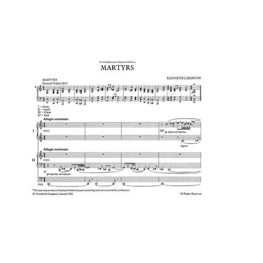 Martyrs Op. 73