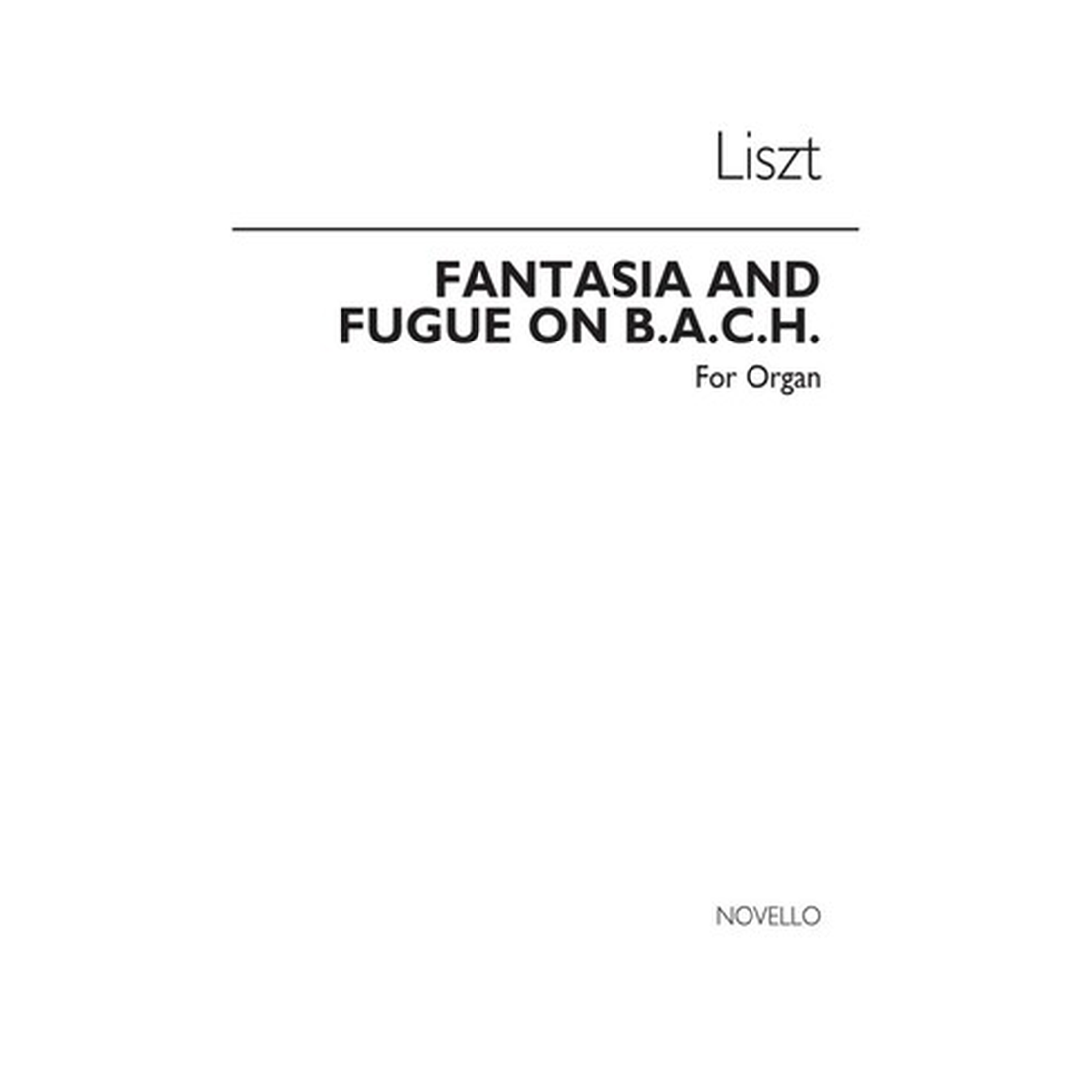 Liszt Fantasia & Fugue On Bach Organ