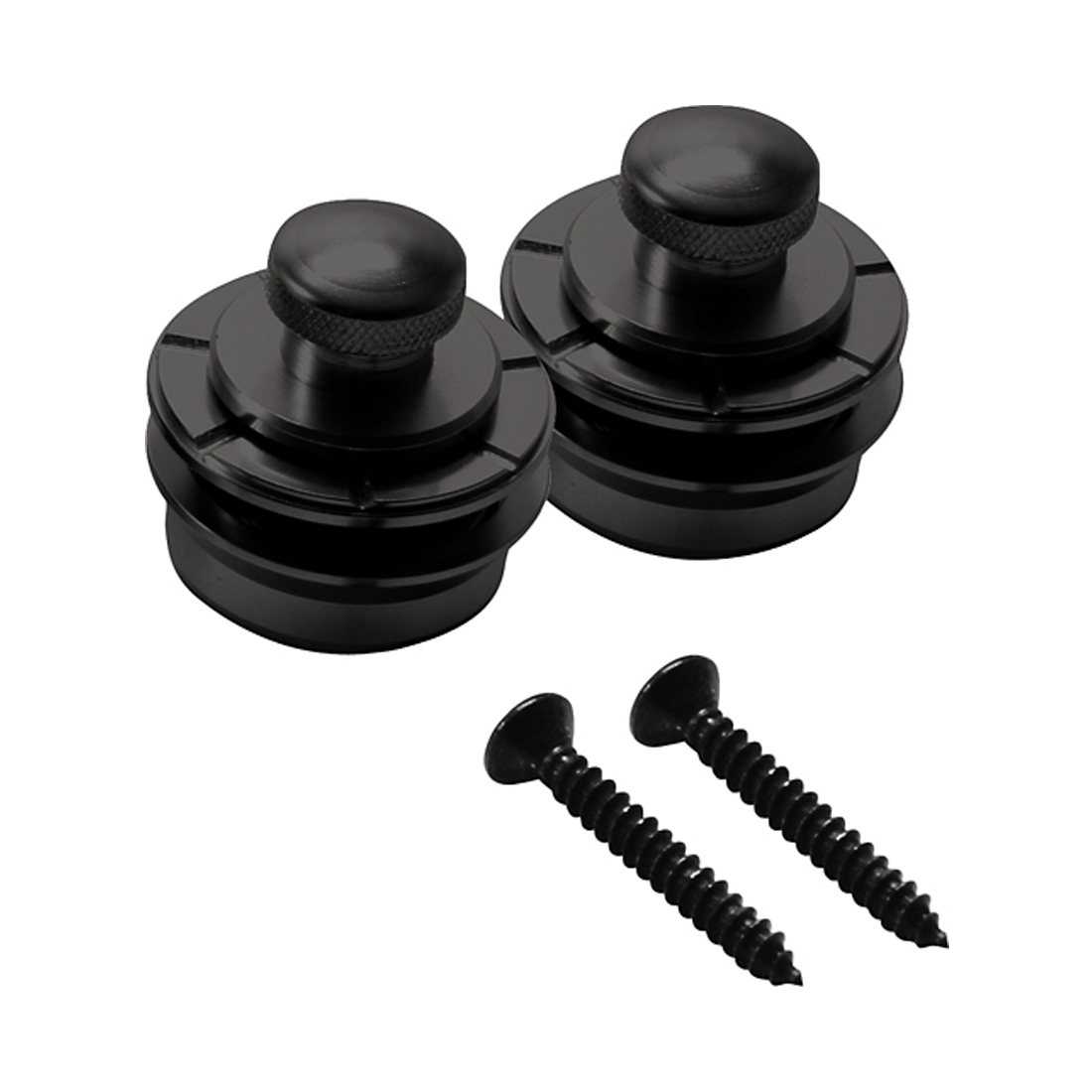 Hennessey Solid Brass Strap Locks in Nero (1 paio) Sistema di compressione/rilascio sicuro e facile