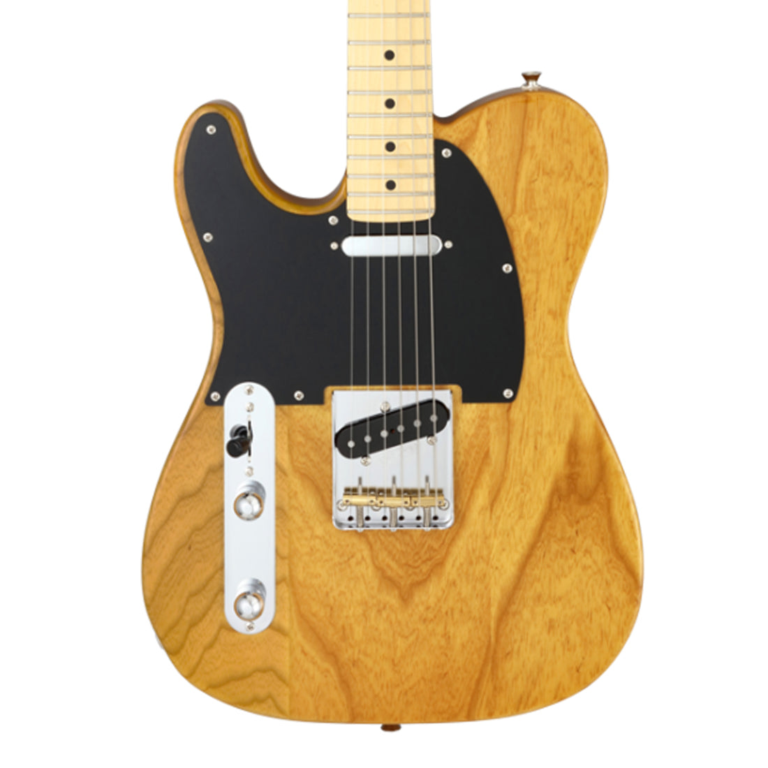FGN NTE100MAHL/VNT Neo Classic TE Left-Handed Vintage Natural Electric Guitar Including Gig Bag