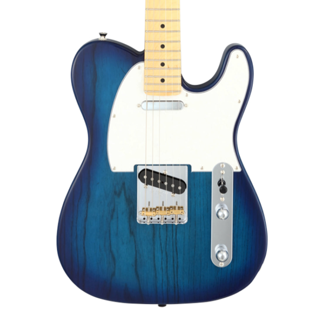 FGN NTE100MAH/SBB Neo Classic TE See-Thru Blue Burst Electric Guitar Including Gig Bag
