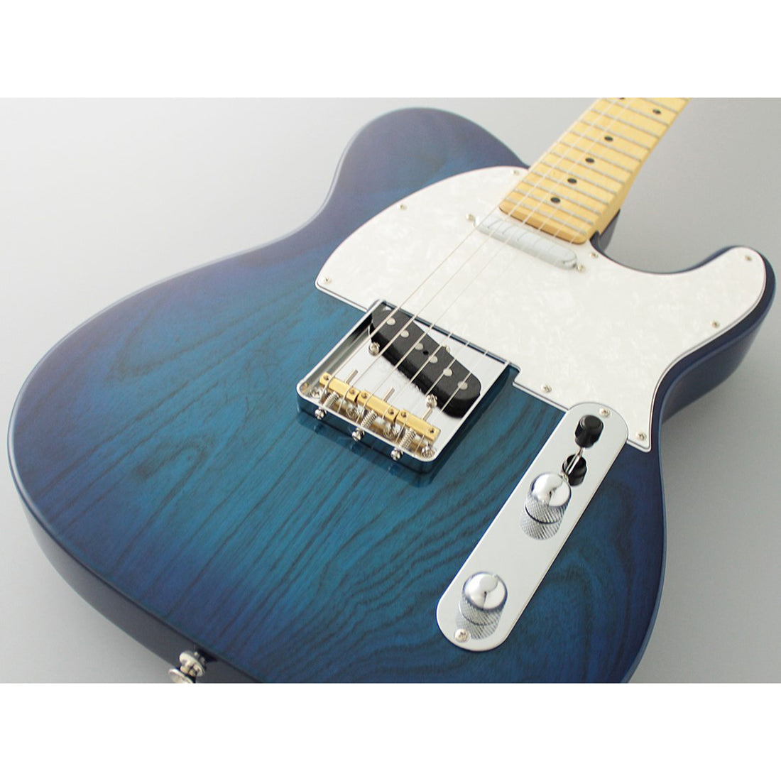 FGN NTE100MAH/SBB Neo Classic TE See-Thru Blue Burst Electric Guitar Including Gig Bag