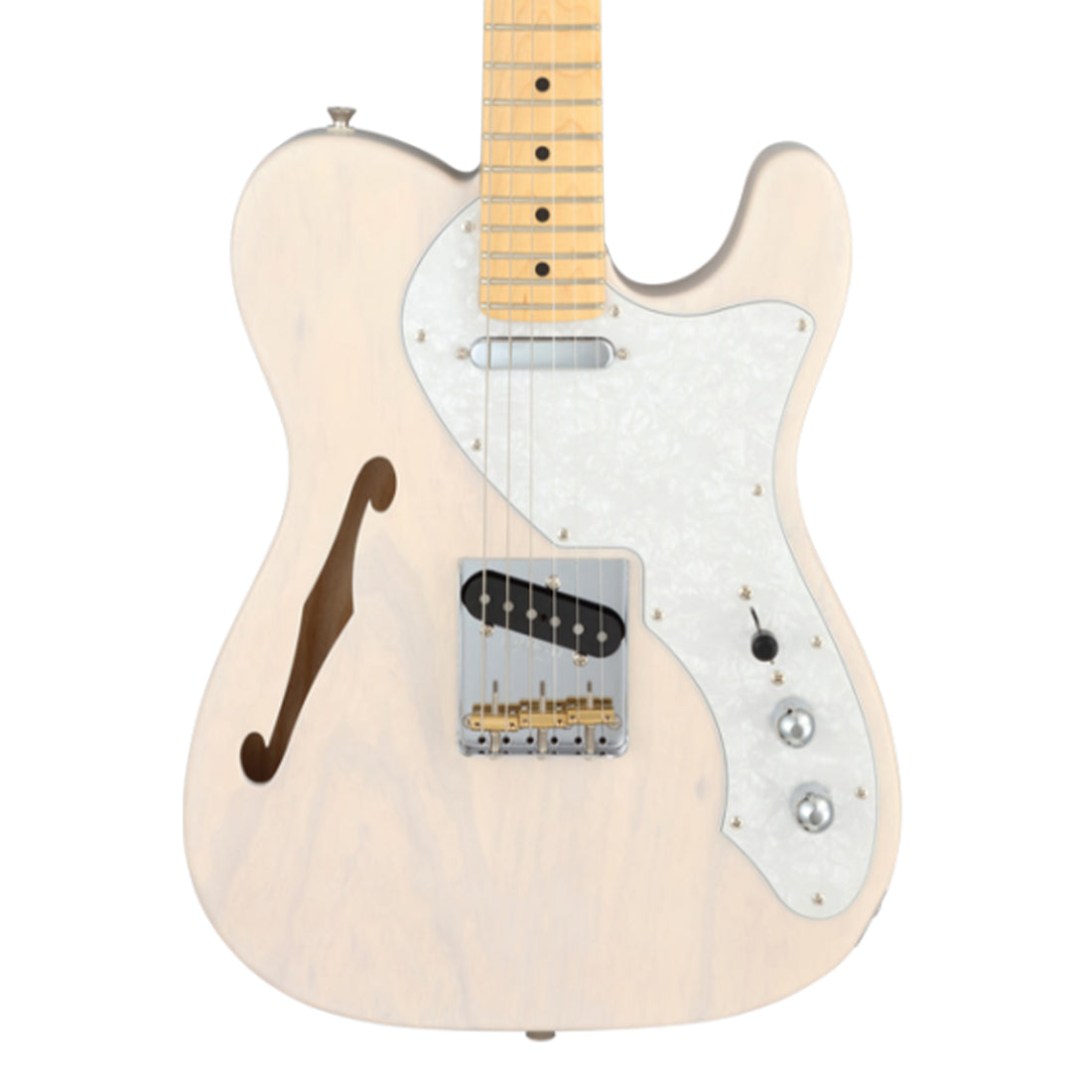 FGN NTE100MAHT/WB Neo Classic TE Semi-Hollow White Blonde Electric Guitar Including Gig Bag