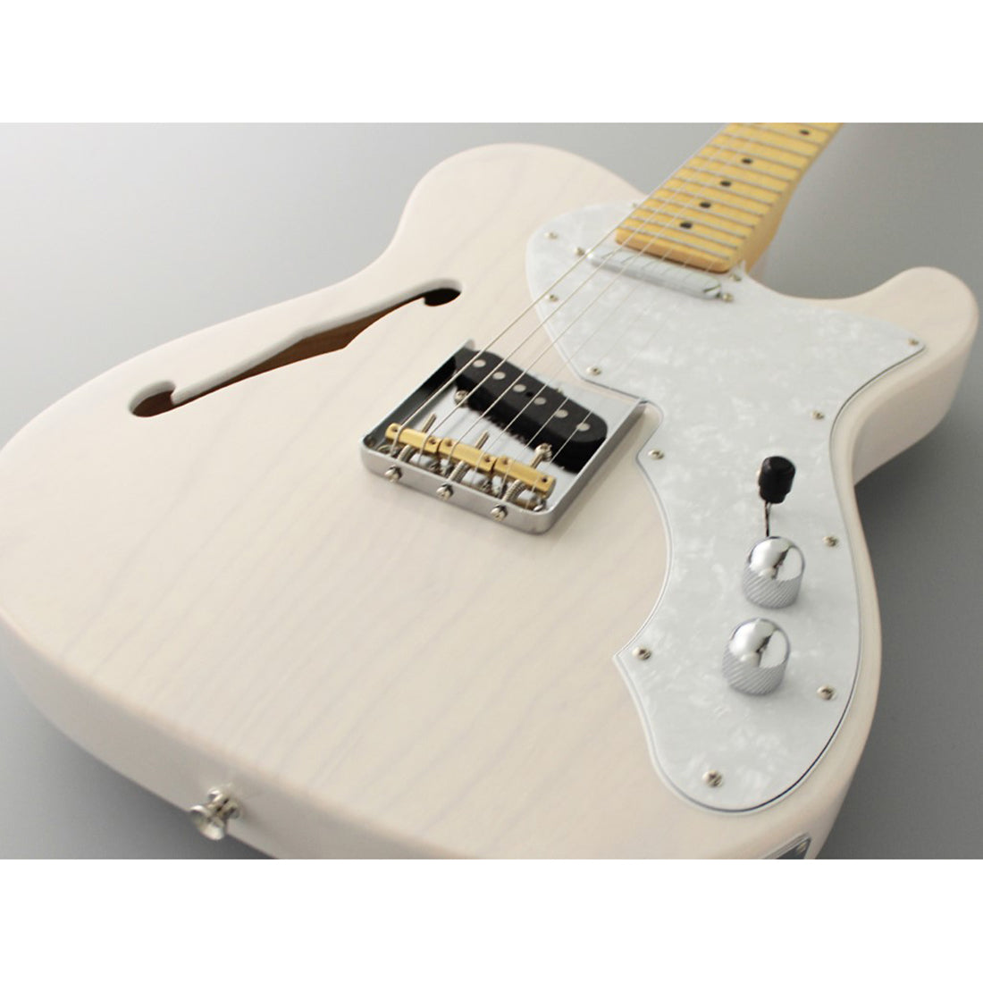 FGN NTE100MAHT/WB Neo Classic TE Semi-Hollow White Blonde Electric Guitar Including Gig Bag