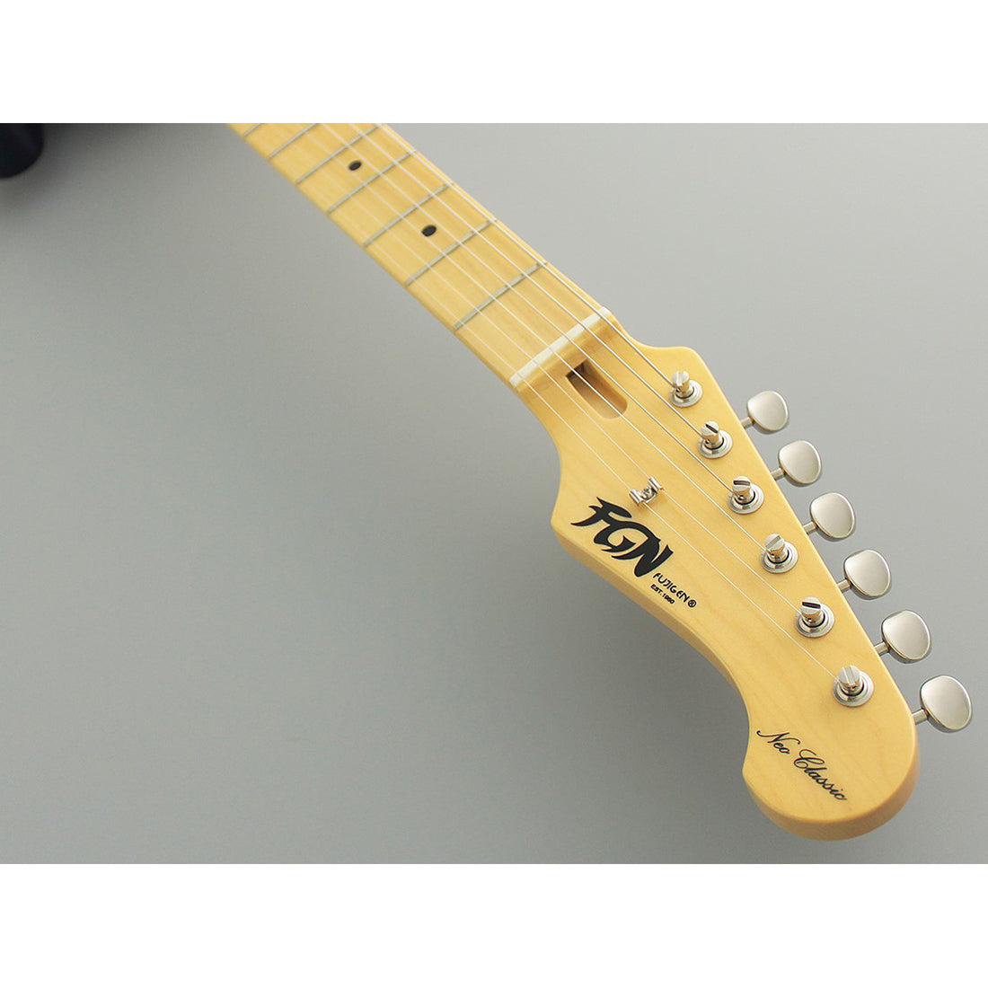 FGN NTE100MAH/SBB Neo Classic TE See-Thru Blue Burst Electric Guitar Including Gig Bag