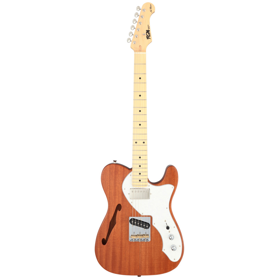FGN NTE110MMHT/NT Neo Classic TE Semi-Hollow Natural Electric Guitar Including Gig Bag
