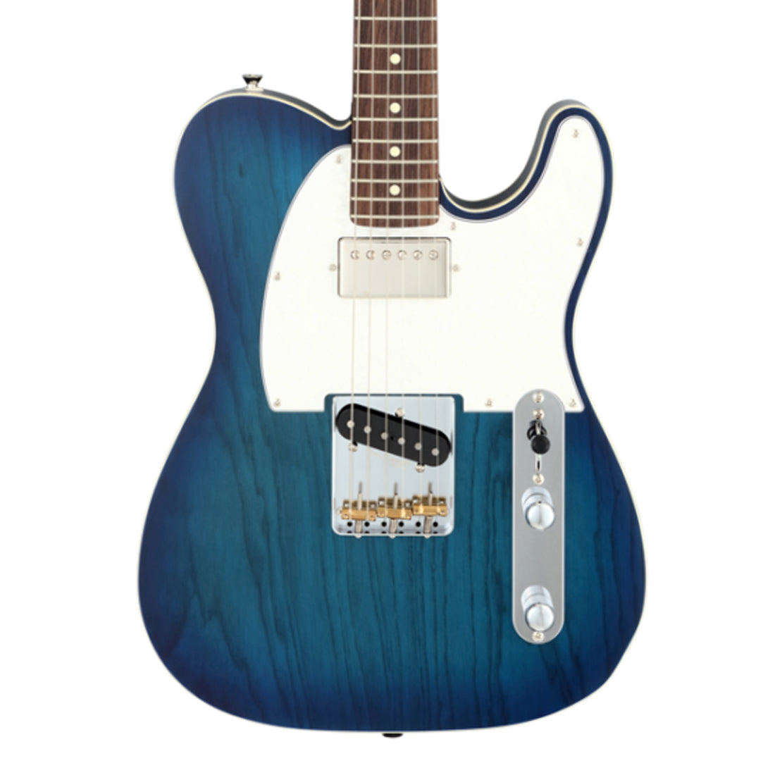 FGN NTE210RAH/SBB Neo Classic TE See-Thru Blue Burst Electric Guitar Including Gig Bag