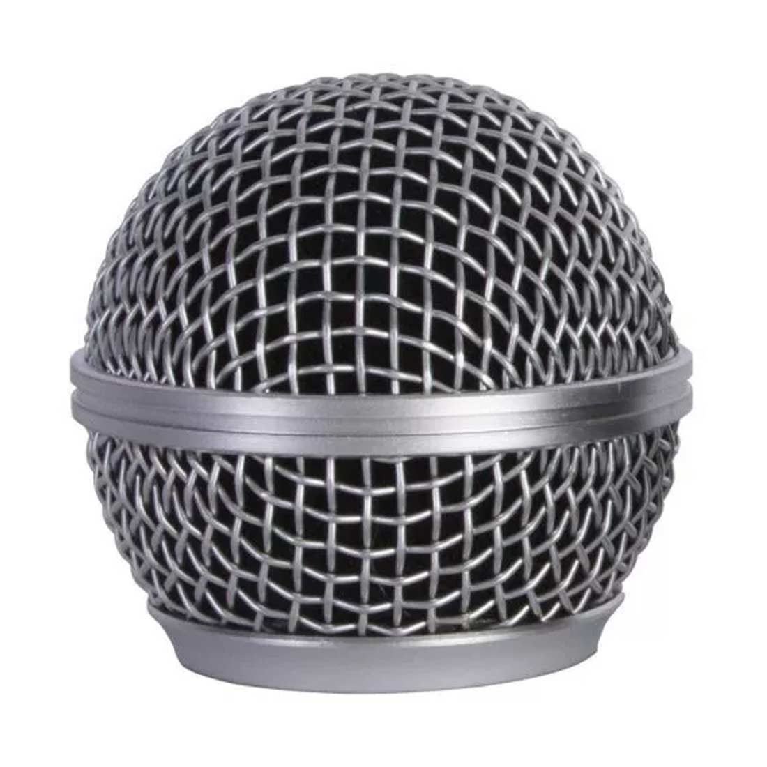On Stage Steel Mesh Microphone Grill in Steel Grey
